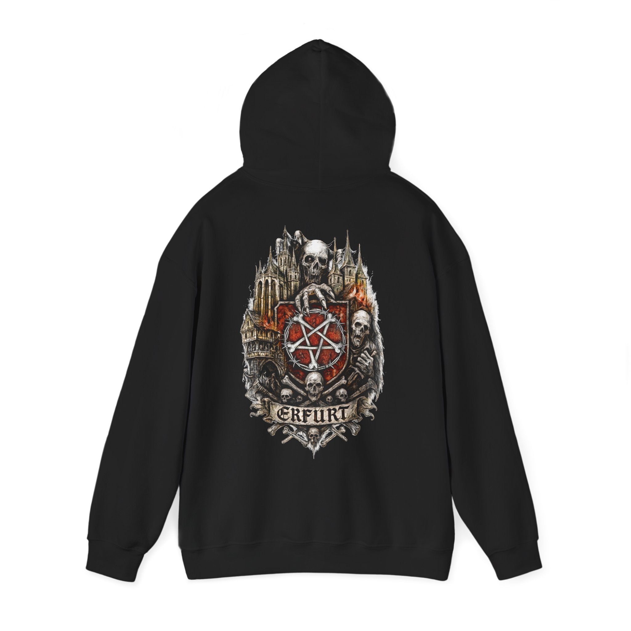 Erfurt: Front-/Backprint, Unisex Hoodie **Grimwater-Edition**