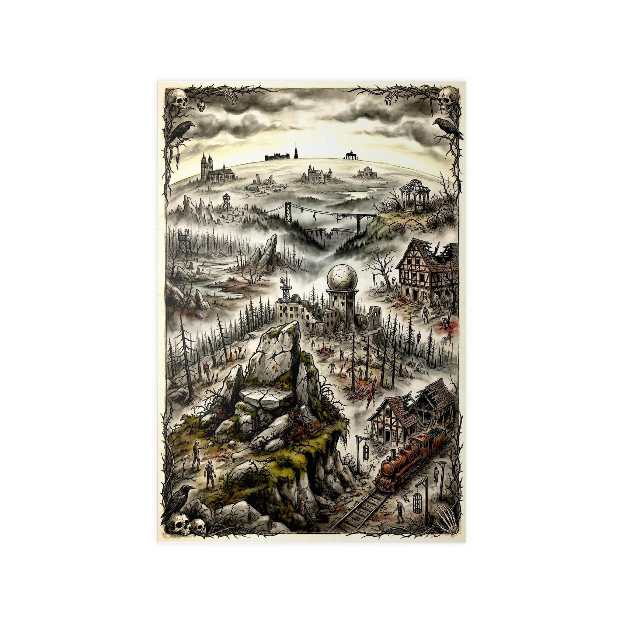 Poster 60 x 90: Brocken (New Dawn Collection) - Harz