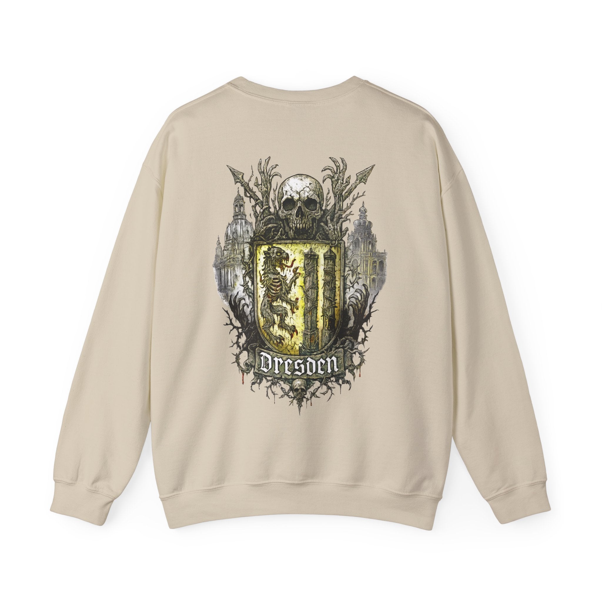 Dresden: Front-/Backprint, Unisex Sweatshirt **Grimwater-Edition**