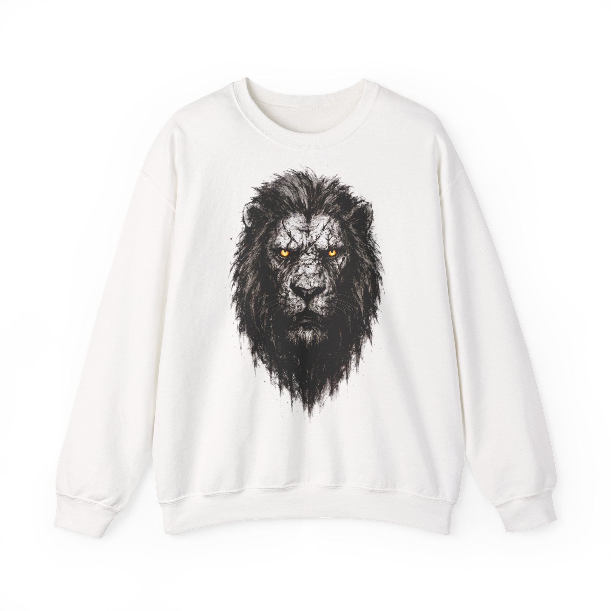 Löwe: Animals-Collection, Frontprint, Unisex Sweatshirt, Majestic Lion