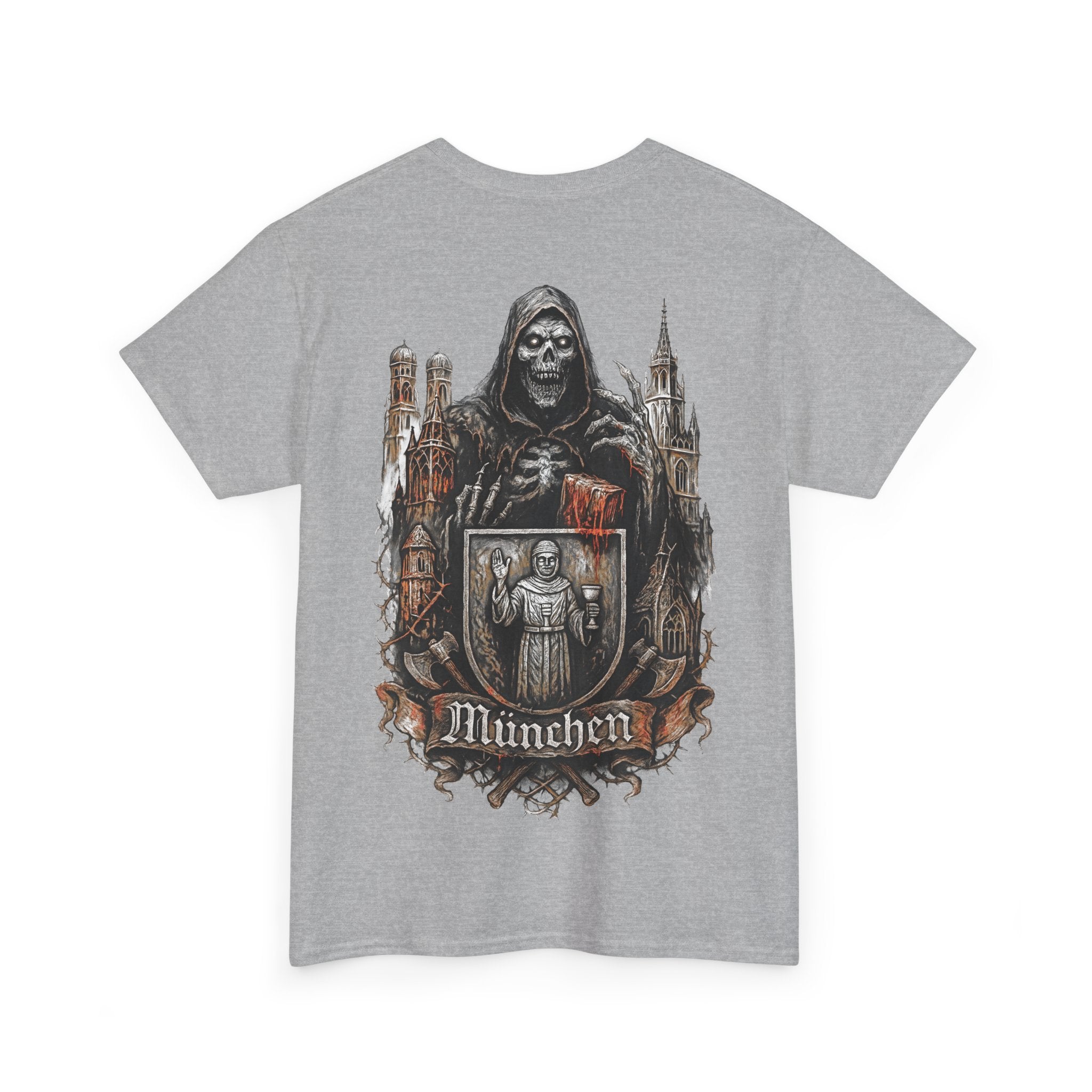 München Night Crew: Front-/Backprint, Unisex T-Shirt **Grimwater-Edition**