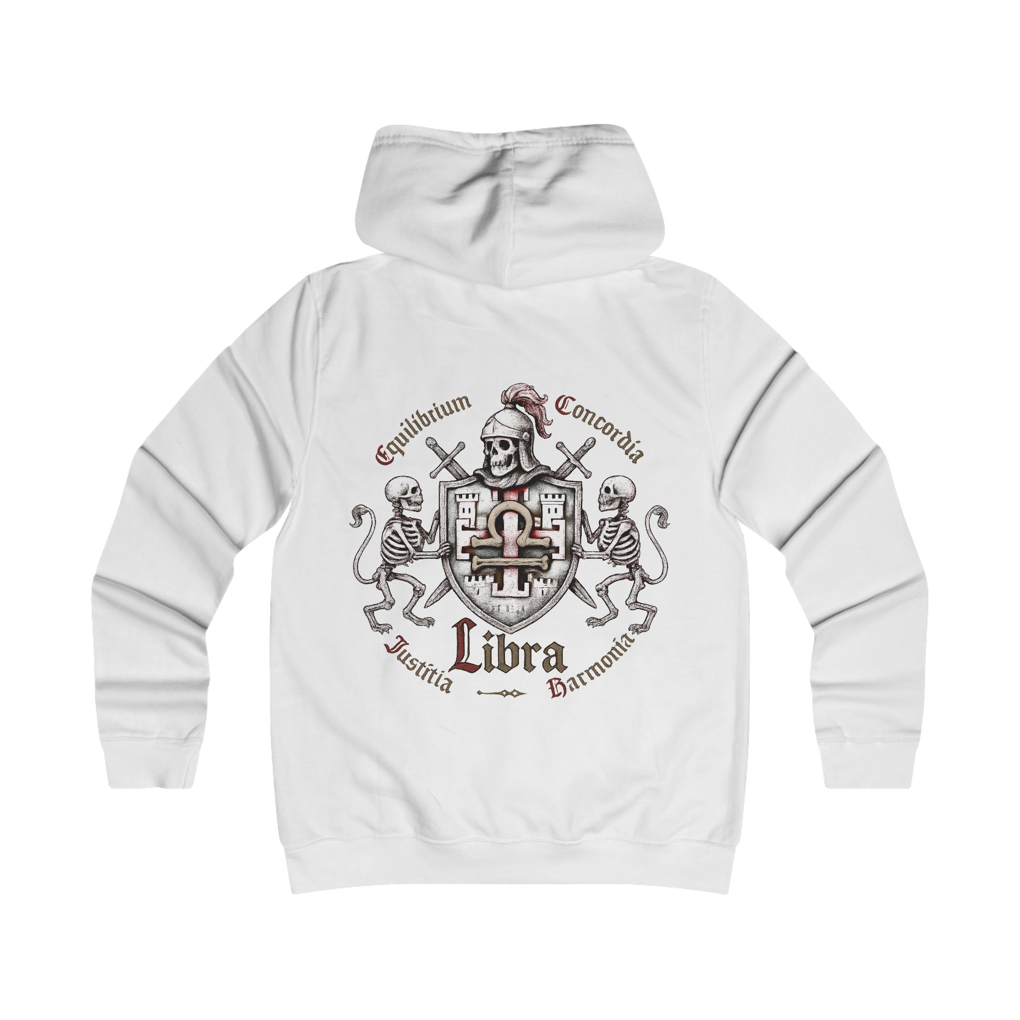 Waage - Backprint, Womens' Hoodie -  **Grimwater Edition** Sternzeichen Astrologie (Libra)