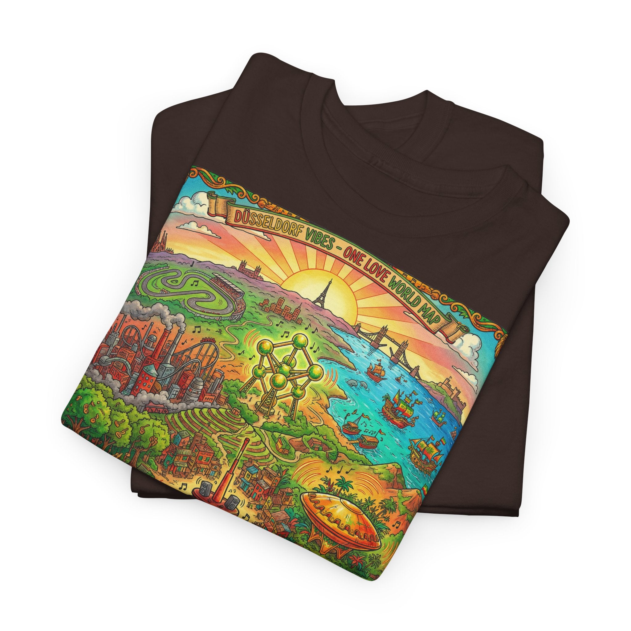 Düsseldorf Reggae Edition: Frontprint, Unisex T-Shirt