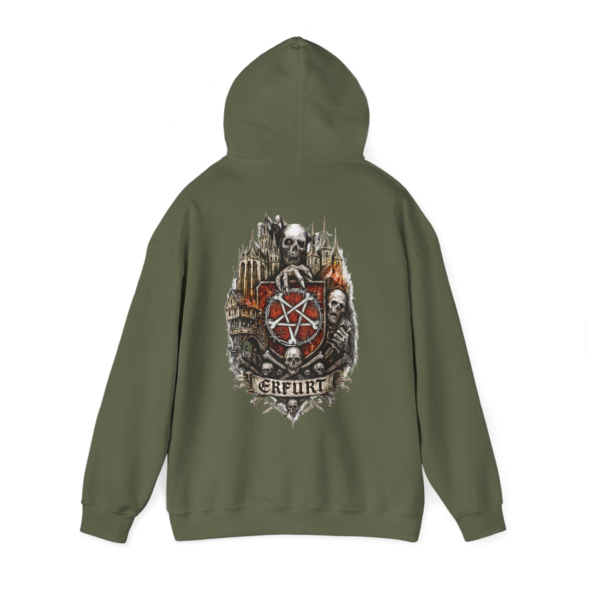 Erfurt: Front-/Backprint, Unisex Hoodie **Grimwater-Edition**