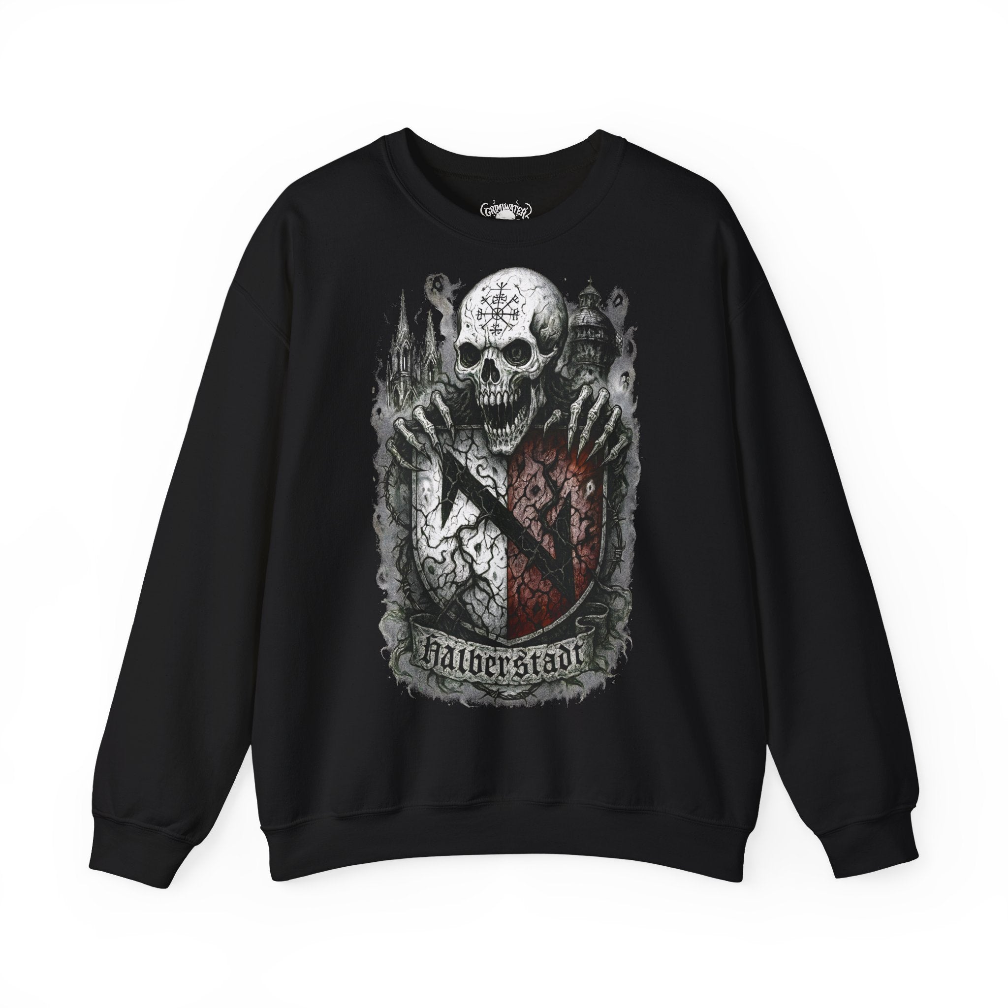 Halberstadt: Harz-Collection, Frontprint, Unisex Sweatshirt **Grimwater-Edition**