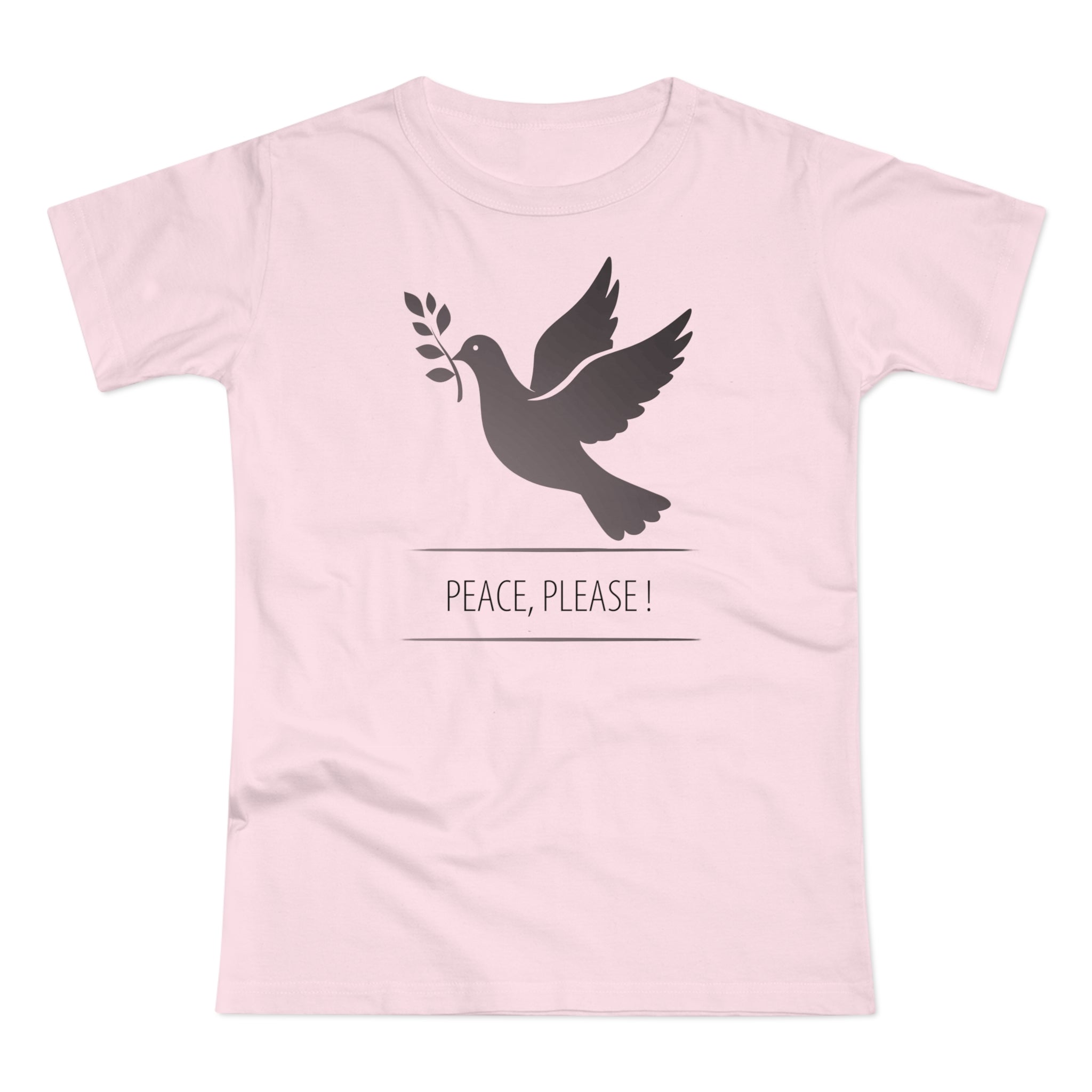 Peaceful Dove, Frontprint, Women's T-Shirt - Casual Wear, Gift for Friends, Inspirational Tee, Mindfulness, Peace Activism