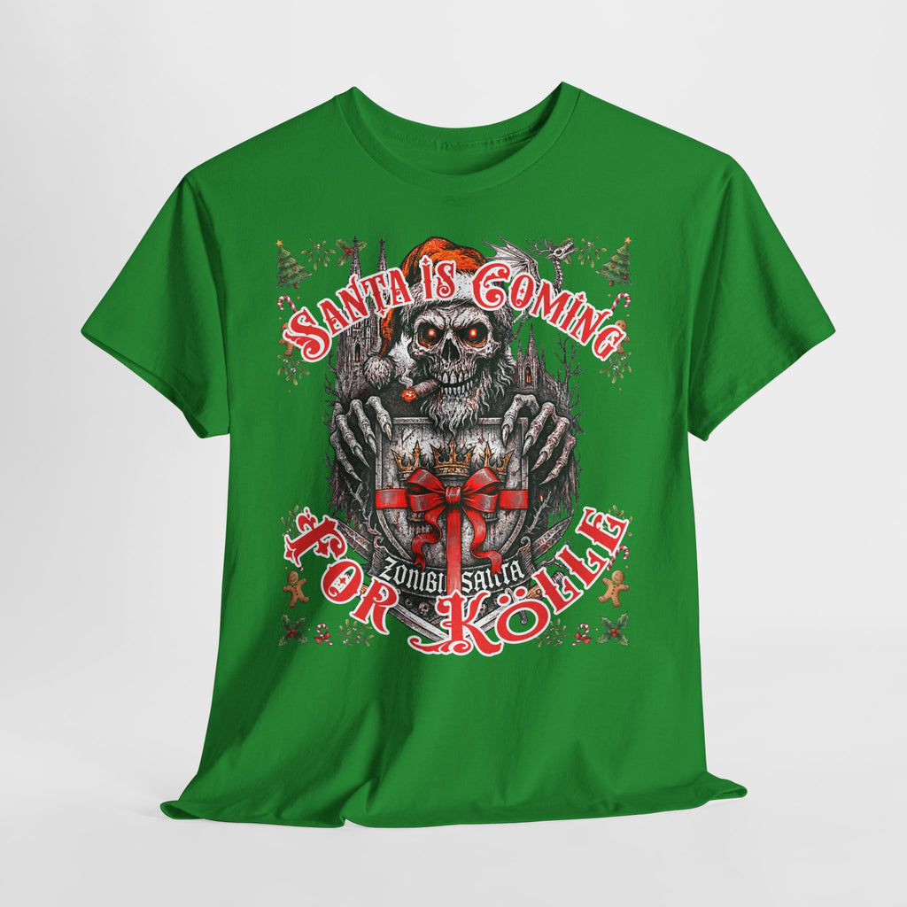 Santa Is Coming 4 Kölle: Frontprint, Unisex T-Shirt