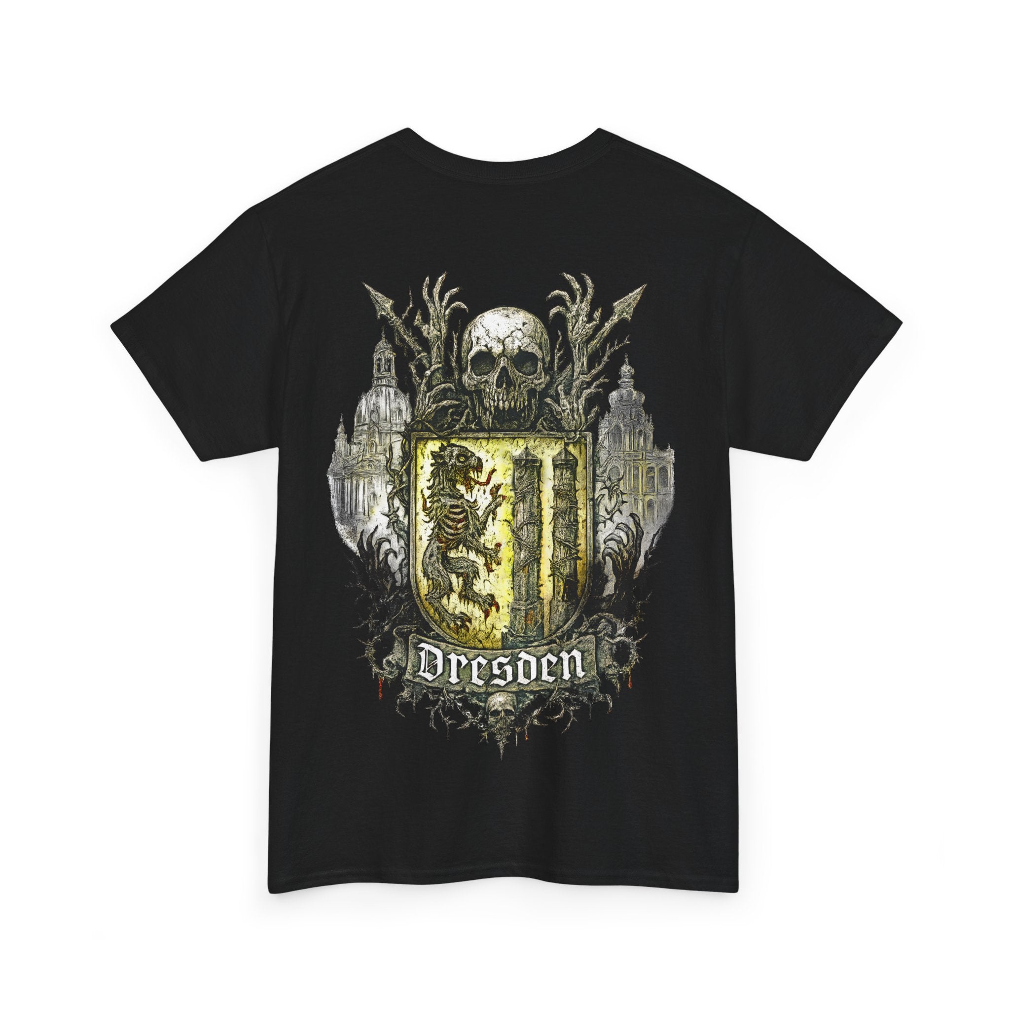 Dresden: Front-/Backprint, Unisex T-Shirt **Grimwater-Edition**