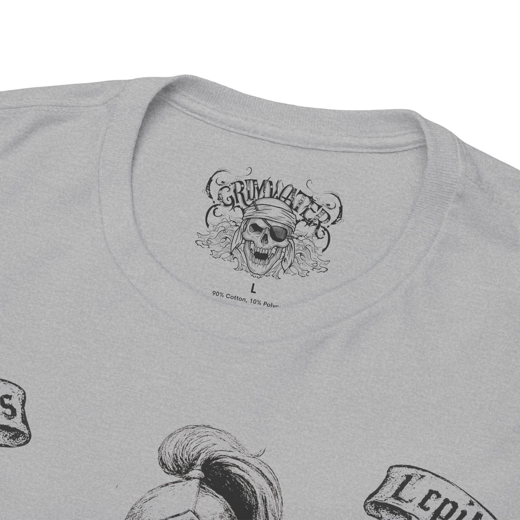 Zwilling: Frontprint, Unisex T-Shirt **Grimwater-Edition** Sternzeichen Astrologie (Gemini)