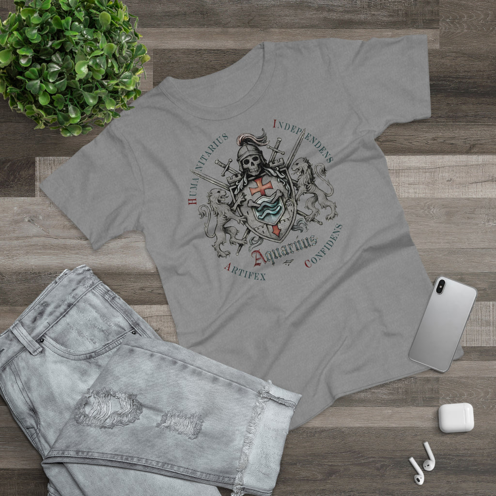 Wassermann: Frontprint, Womens' T-Shirt **Grimwater Edition** Sternzeichen Astrologie (Aquarius)