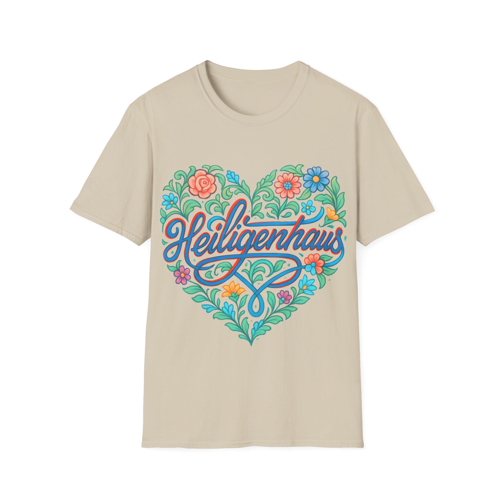 Heiligenhaus - Heart City - Slim geschnittenes Unisex T-Shirt