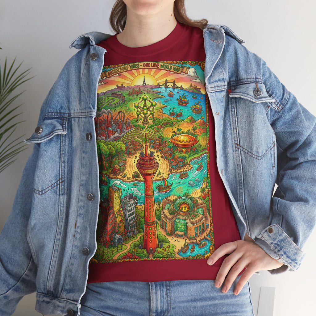 Düsseldorf Reggae Edition: Frontprint, Unisex T-Shirt