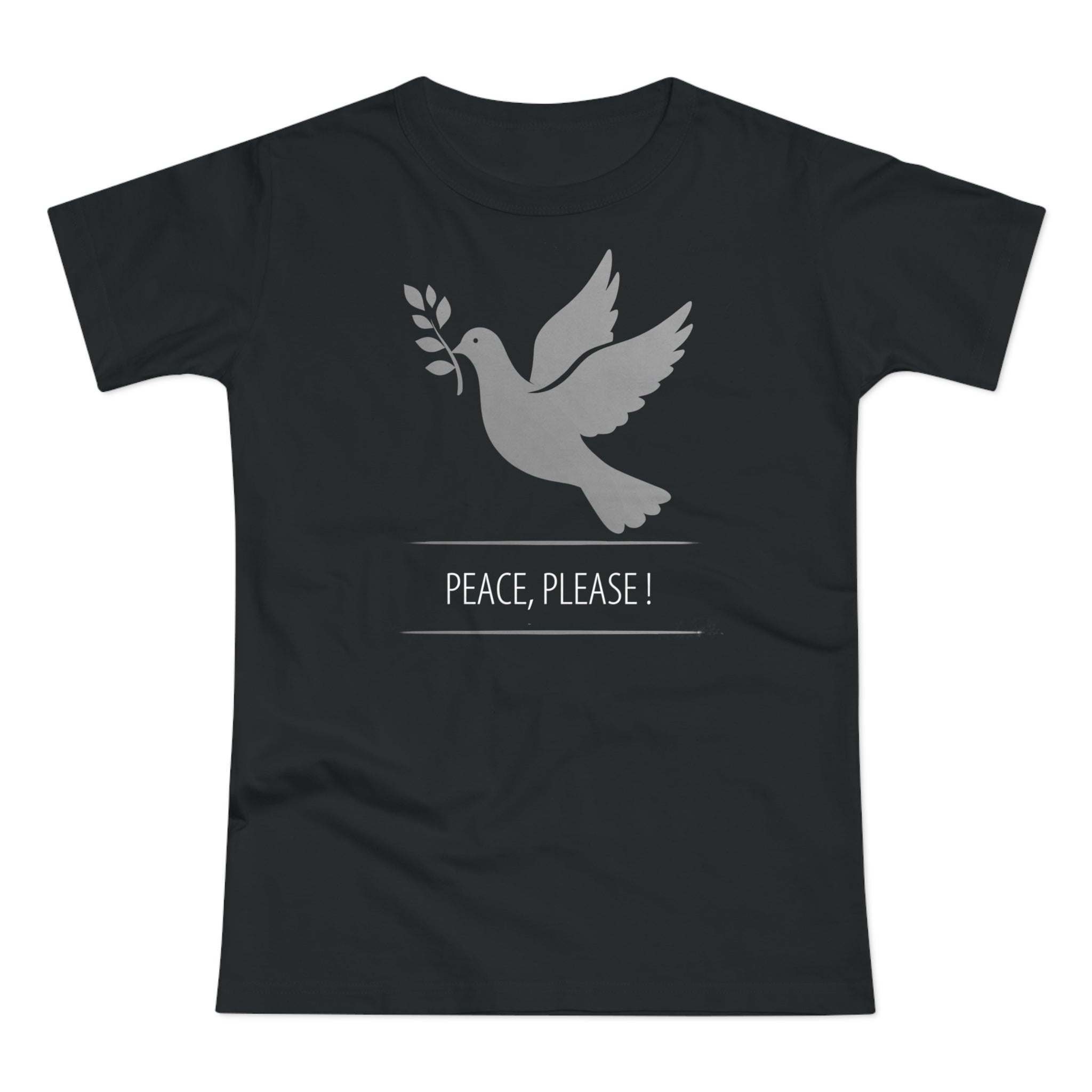 Peaceful Dove, Frontprint, Women's T-Shirt - Casual Wear, Gift for Friends, Inspirational Tee, Mindfulness, Peace Activism