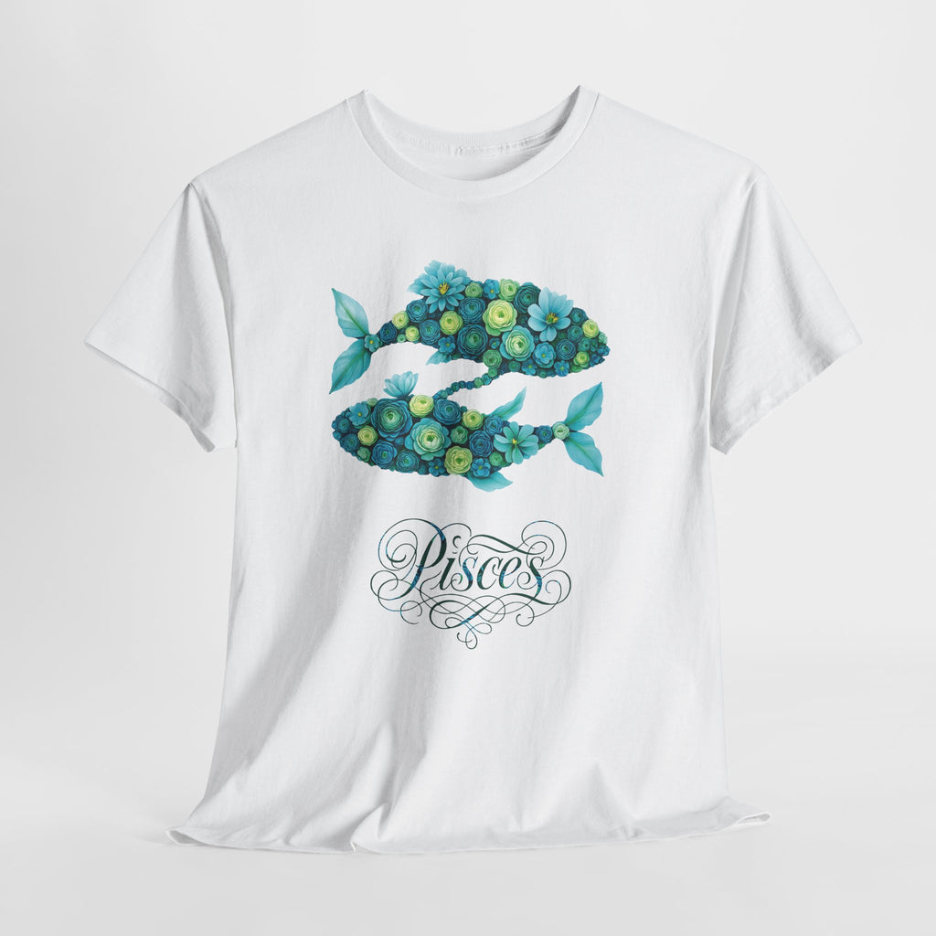 Pisces Floral Zodiac Apparel, Astrological Gift, Birthday Shirt, Horoscope Top, Casual Wear, Astrology Clothing