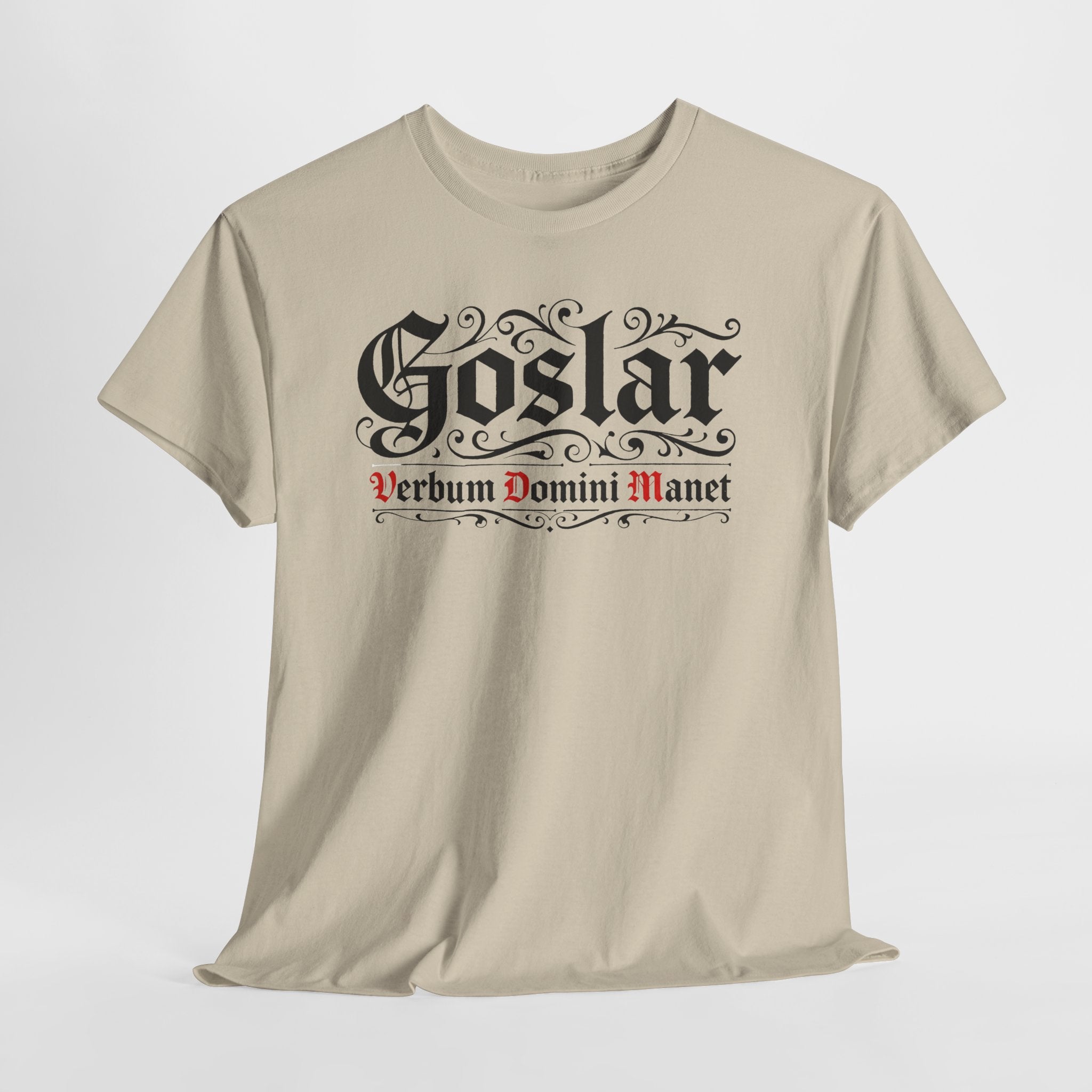 Goslar - Verbum Domini Manet - Heavy Cotton Tee, Graphic Tee, Unisex T-Shirt, Casual Wear, Gift for Him/Her, Vintage Style Shirt