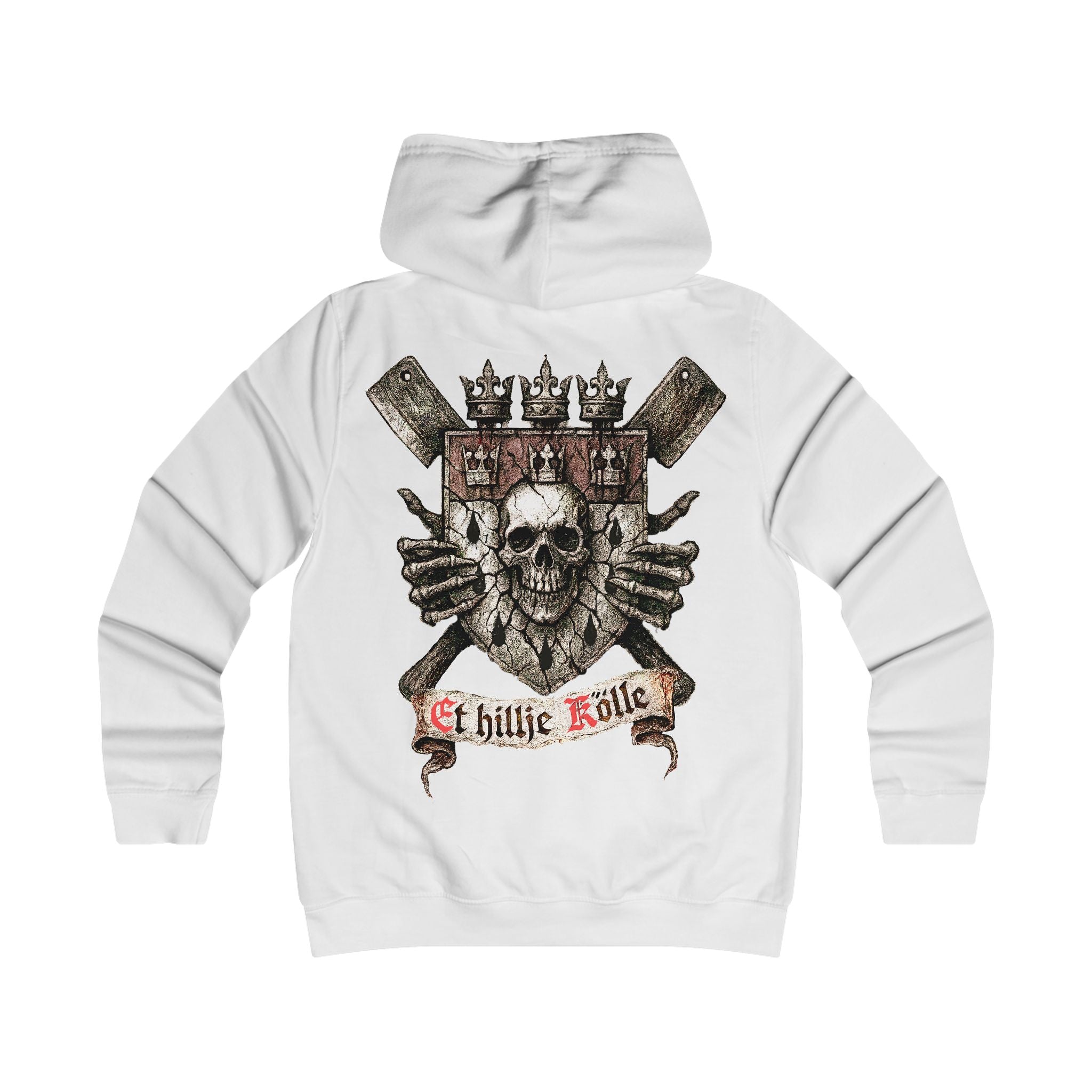 Köln - Hätz un Bloot: Front-/Backprint, Womens' Hoodie **Grimwater-Design**