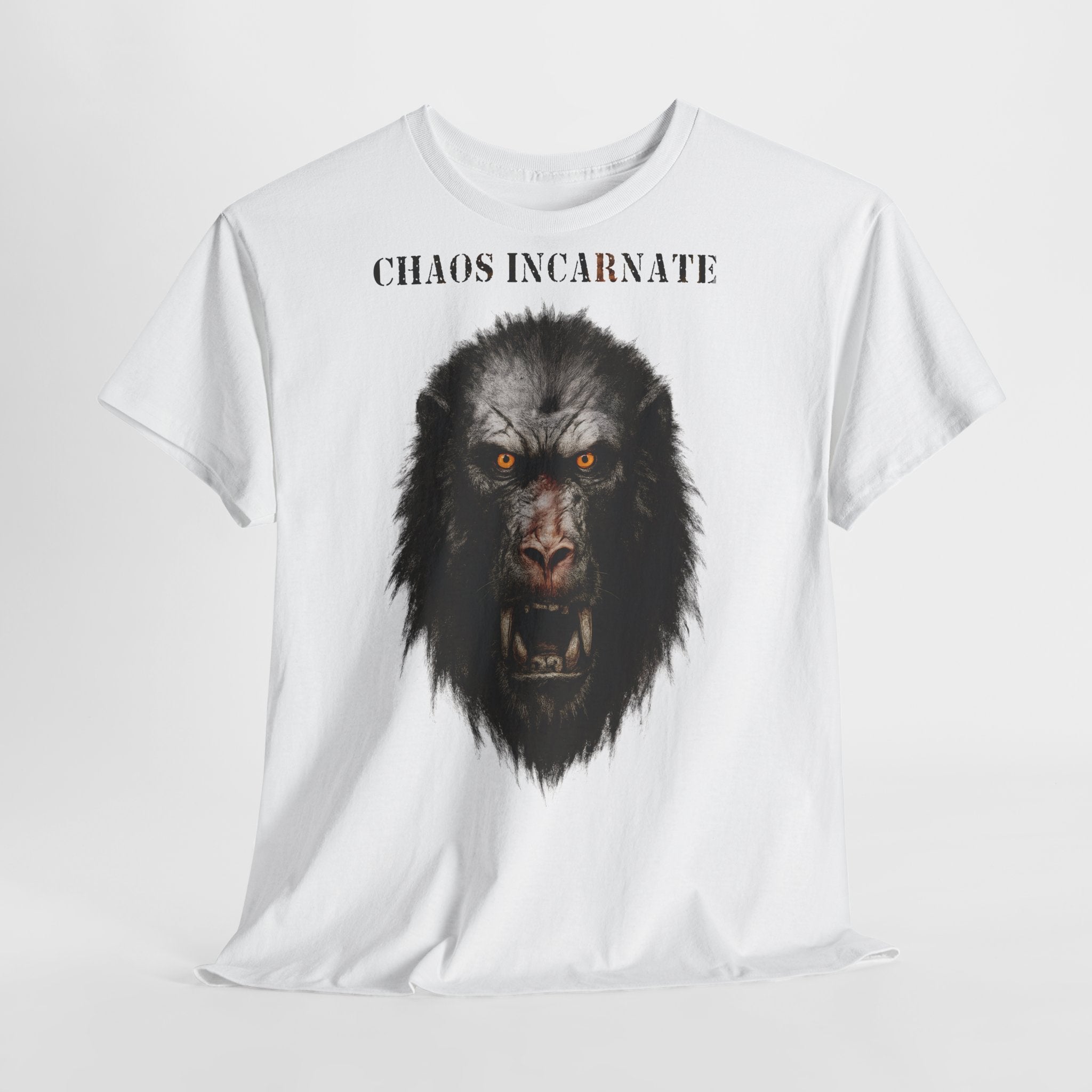 Pavian - Chaos Incarnate: Frontprint, Unisex T-Shirt - Animal-Collection