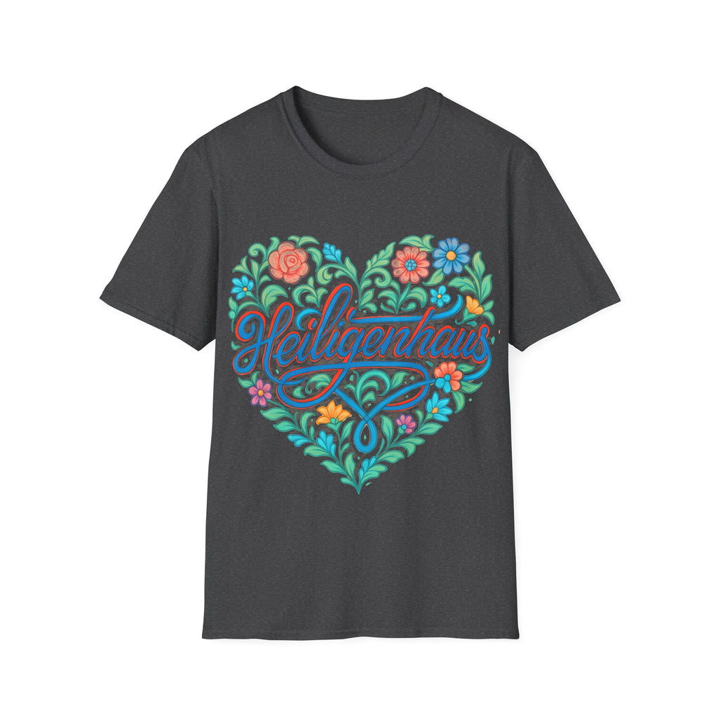 Heiligenhaus - Heart City - Slim geschnittenes Unisex T-Shirt