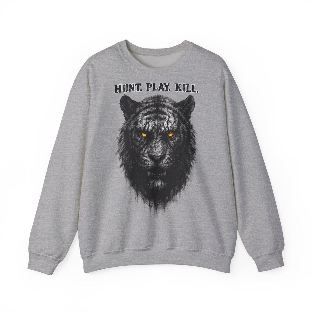 Tiger - Hunt. Play. Kill: Animals-Collection, Frontprint, Unisex Sweatshirt