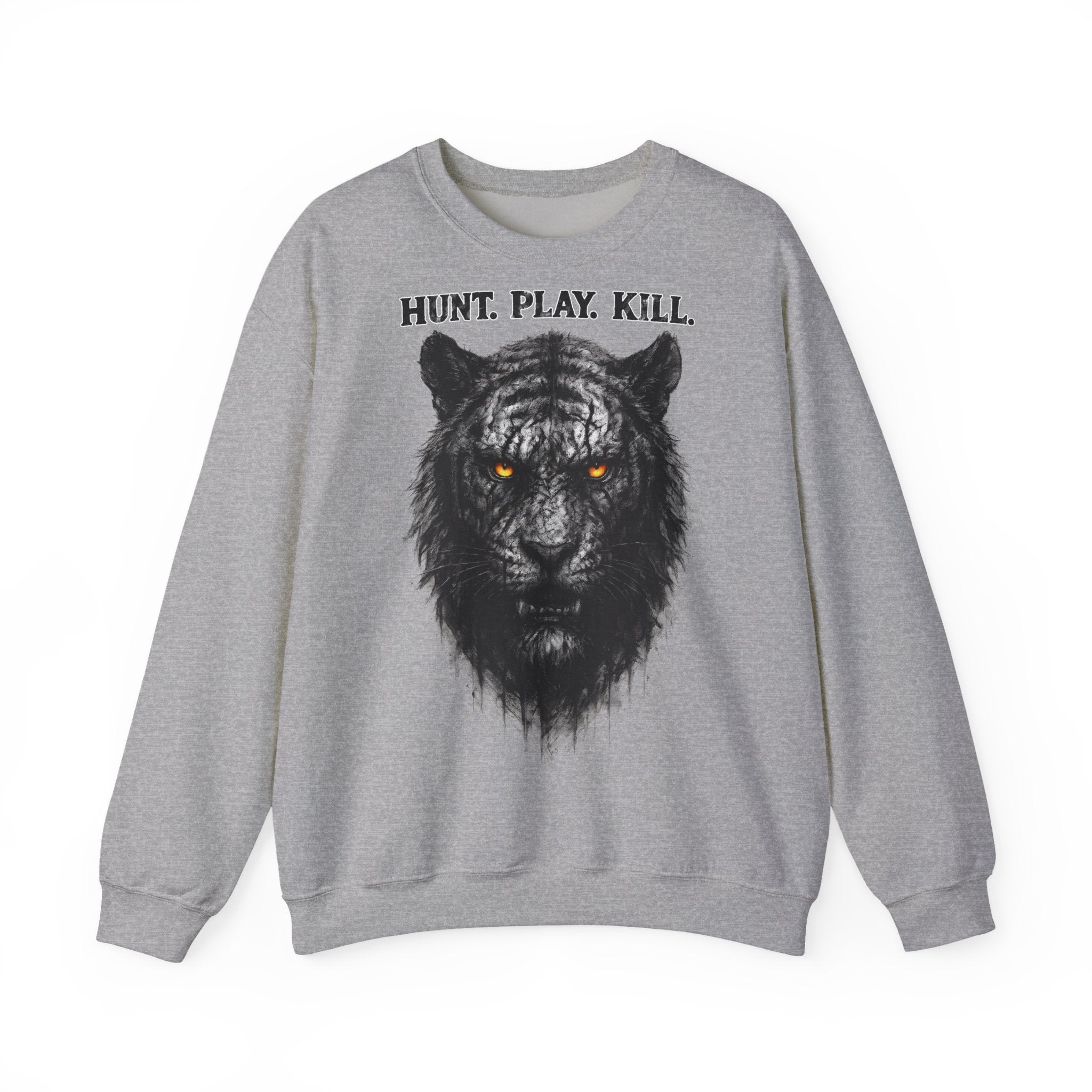 Tiger - Hunt. Play. Kill: Animals-Collection, Frontprint, Unisex Sweatshirt