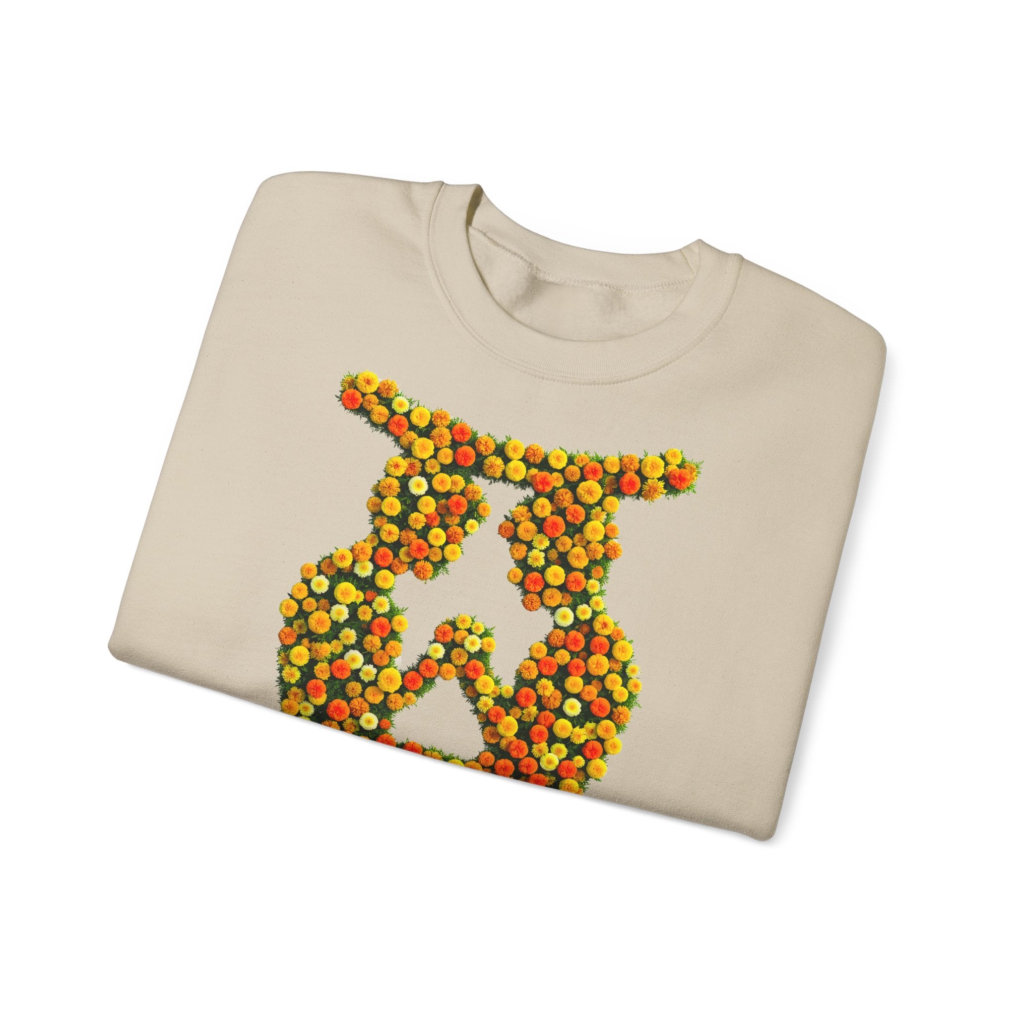 Zwilling: Frontprint, Unisex Sweatshirt, florales Sternzeichen, Zodiac Astrologie (Gemini)