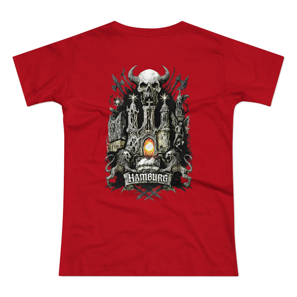 Hamburg "Night Crew" - Front-/Backprint, Womens' T-Shirt: **Grimwater-Edition**