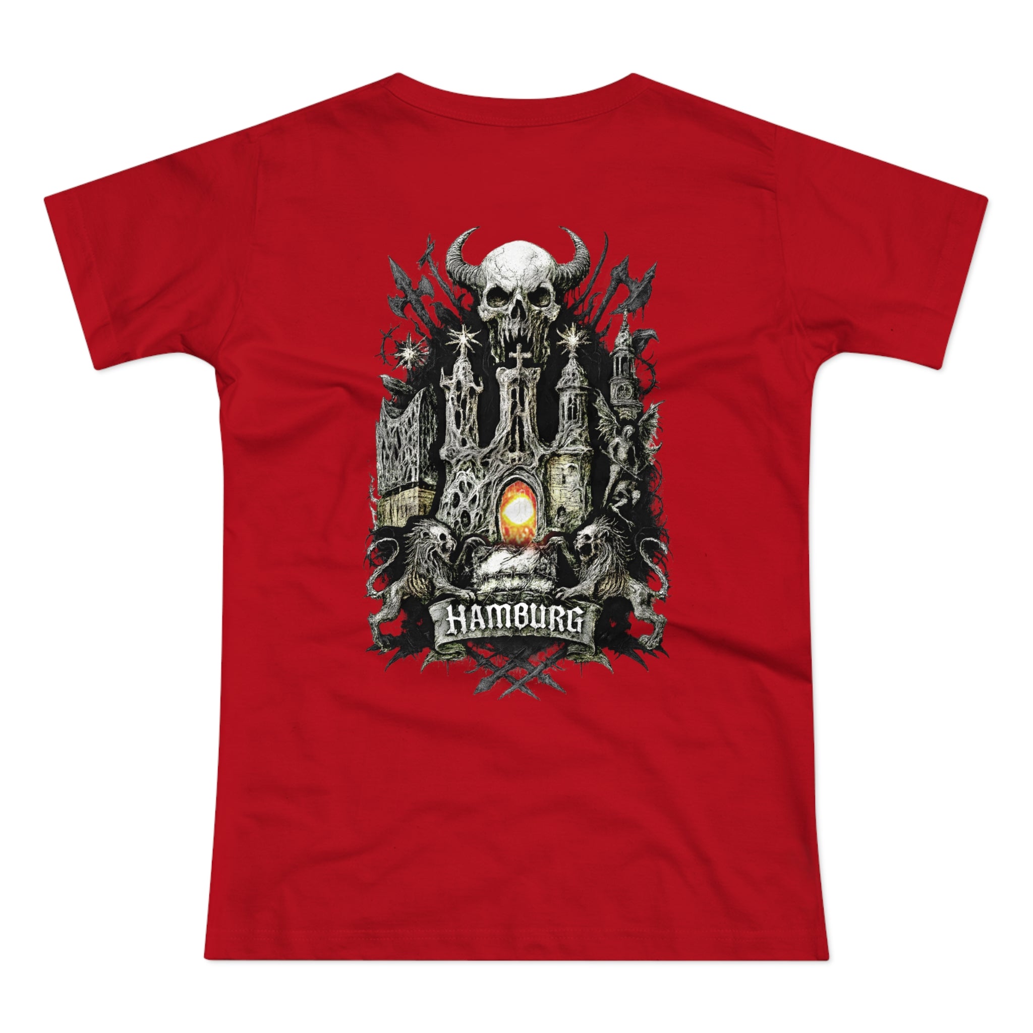 Hamburg "Night Crew" - Front-/Backprint, Womens' T-Shirt: **Grimwater-Edition**