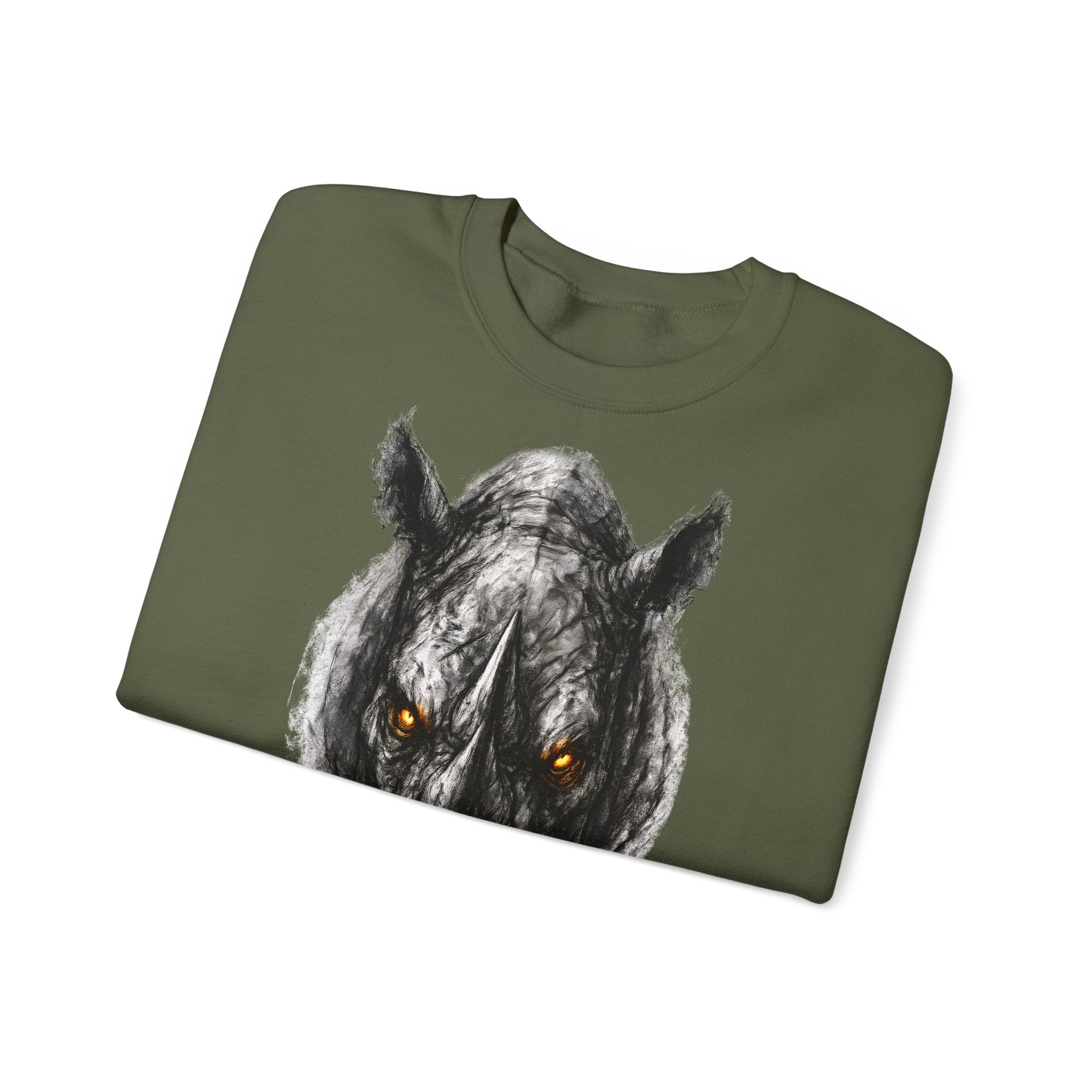Nashorn: Animals-Collection, Frontprint, Unisex Sweatshirt