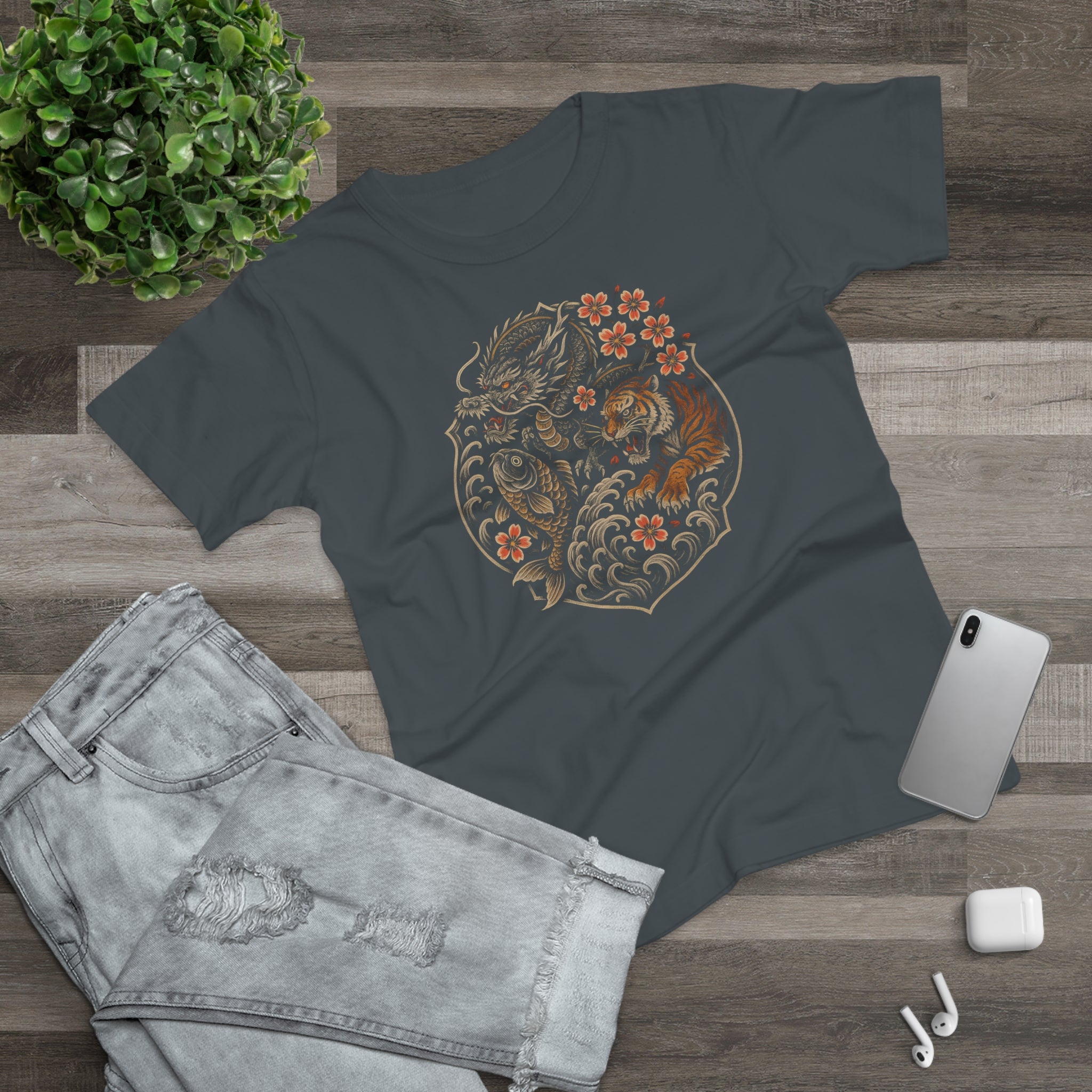 Nature-Inspired Tee, Frontprint, Women's T-Shirt