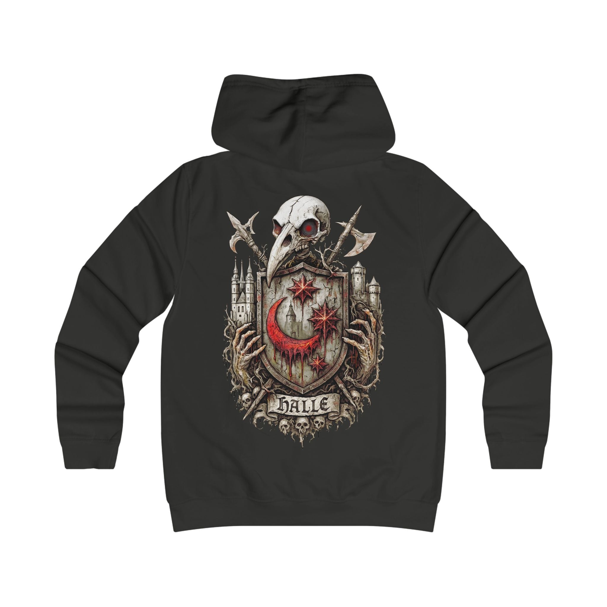Halle: Front-/Backprint, Womens' Hoodie **Grimwater-Edition**
