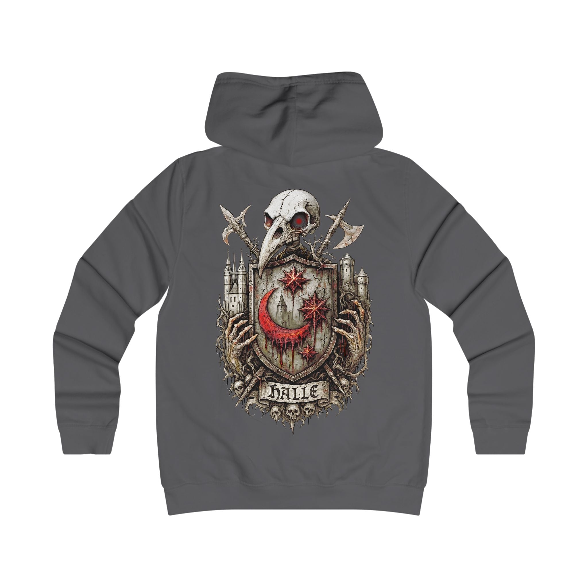 Halle: Front-/Backprint, Womens' Hoodie **Grimwater-Edition**