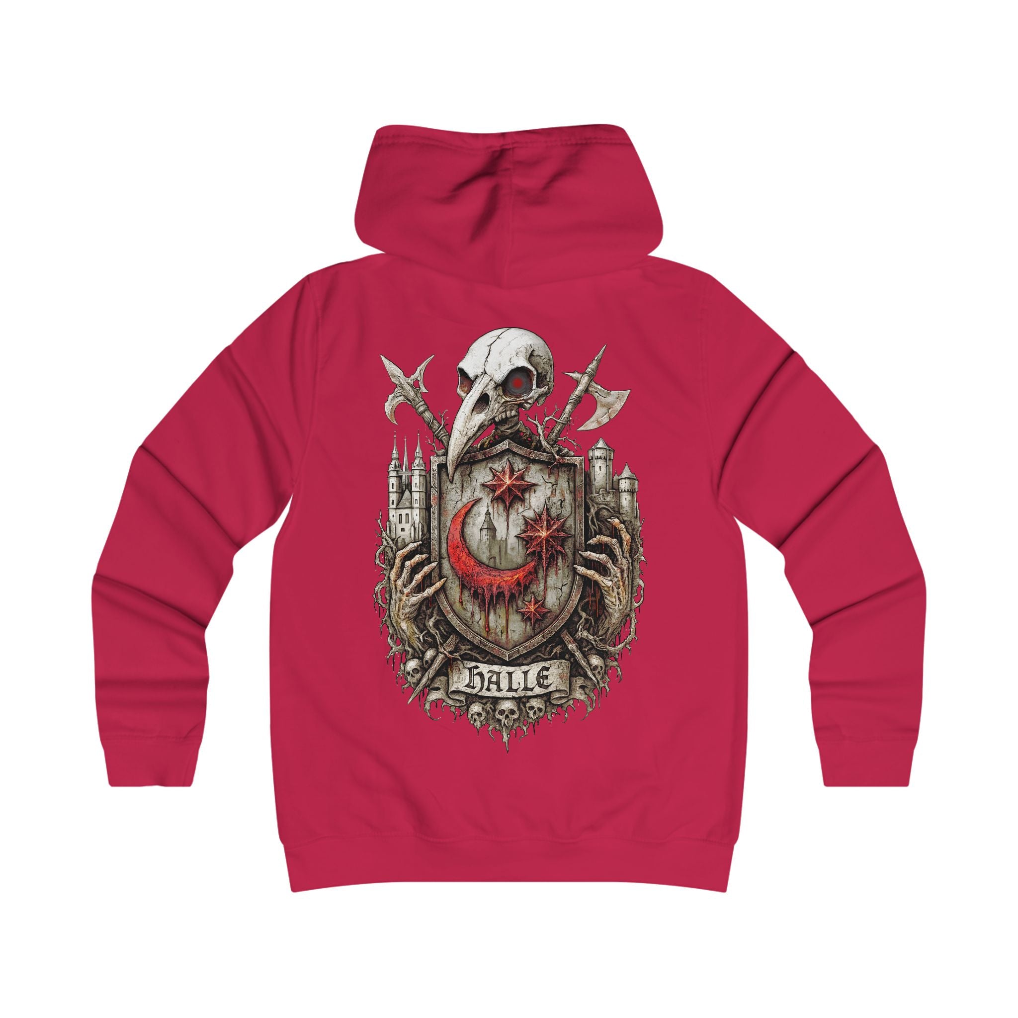 Halle: Front-/Backprint, Womens' Hoodie **Grimwater-Edition**