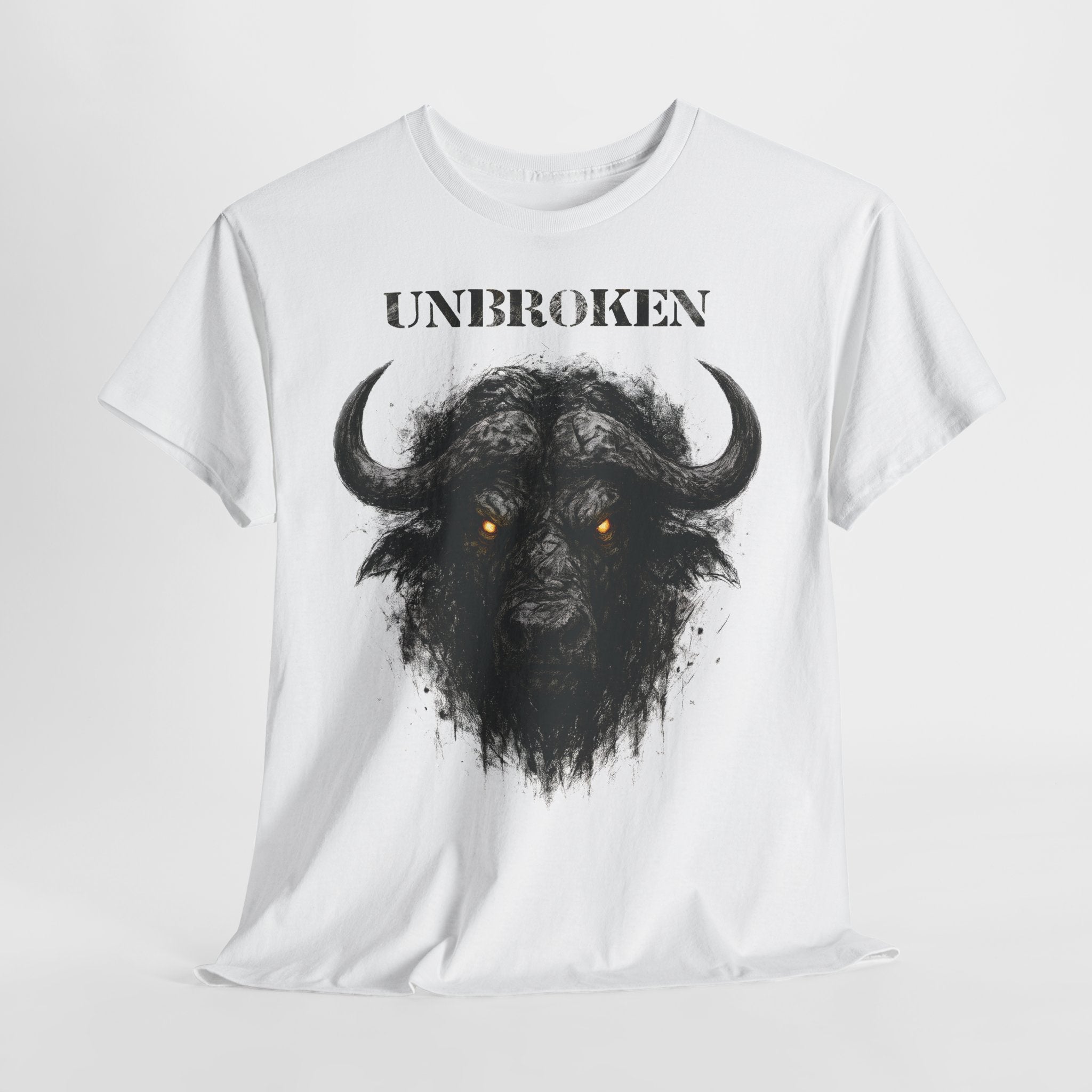 Büffel - Unbroken: Frontprint, Unisex T-Shirt - Animal-Collection
