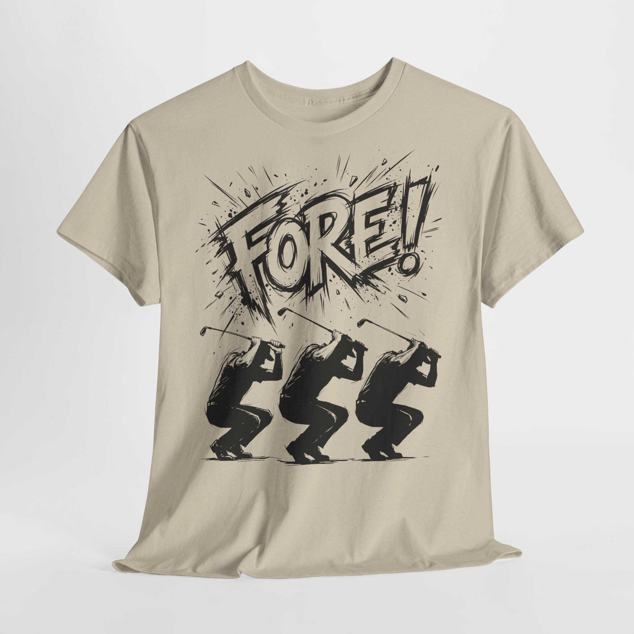 Golf - FORE! : Frontprint, Unisex T-Shirt