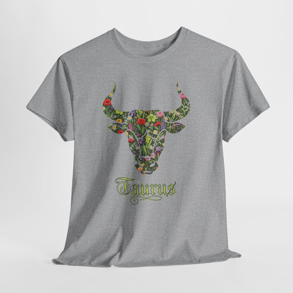 Taurus Floral Zodiac Shirt, Taurus Gift, Astrology Apparel, Horoscope Tee, Birthday Gift