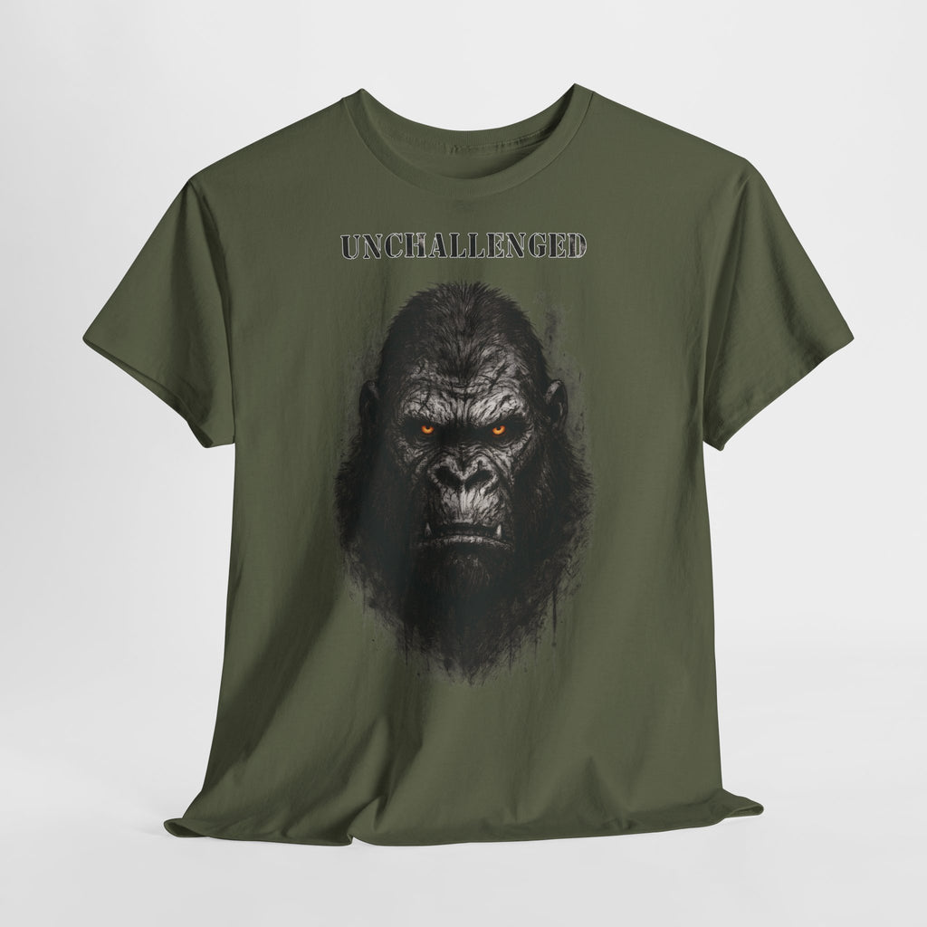 Gorilla - Unchallenged: Frontprint, Unisex T-Shirt - Animal-Collection
