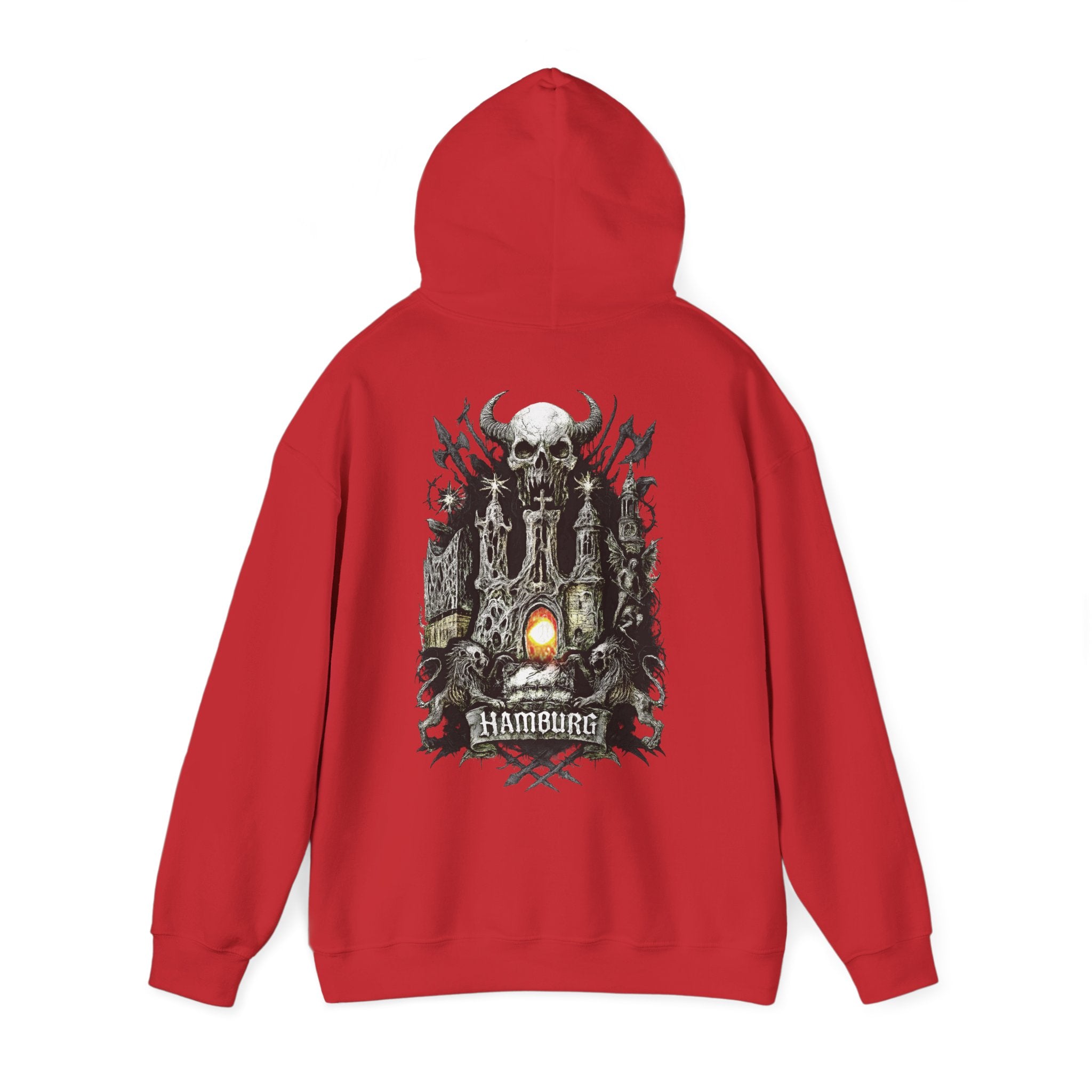 Hamburg "Night Crew" - Front-/Backprint Unisex Hoodie: **Grimwater-Edition**