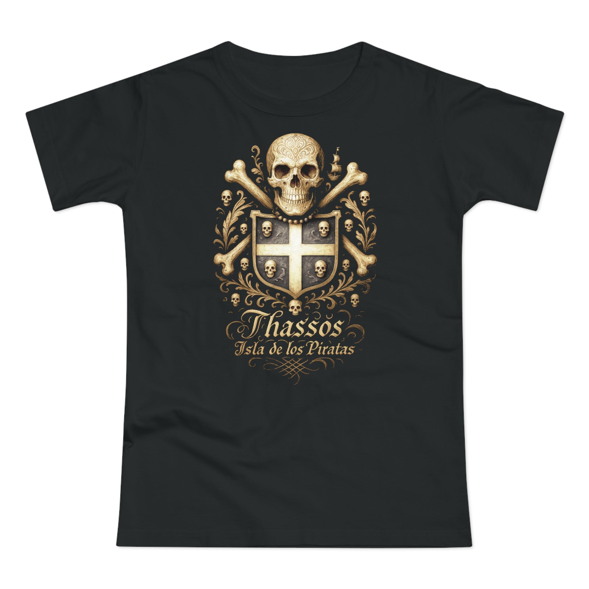 Thassos: Frontprint, Women's T-Shirt of Thasos **Grimwater-Edition**