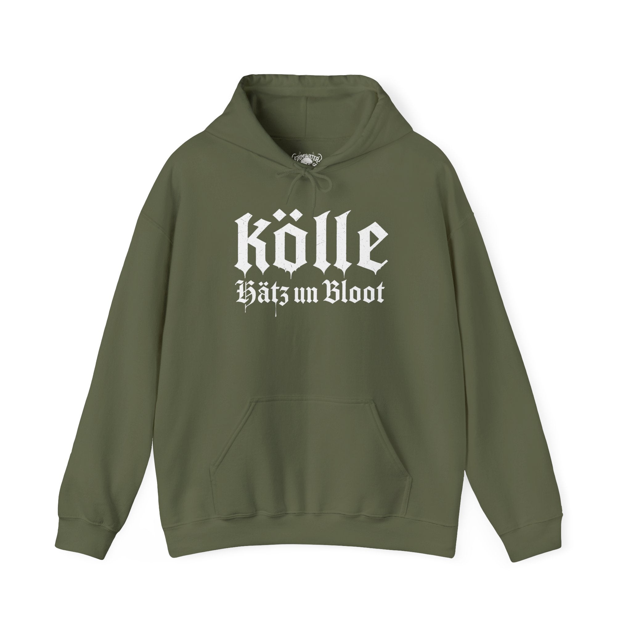 Köln - Hätz un Bloot: Front-/Backprint, Unisex Hoodie **Grimwater-Design**