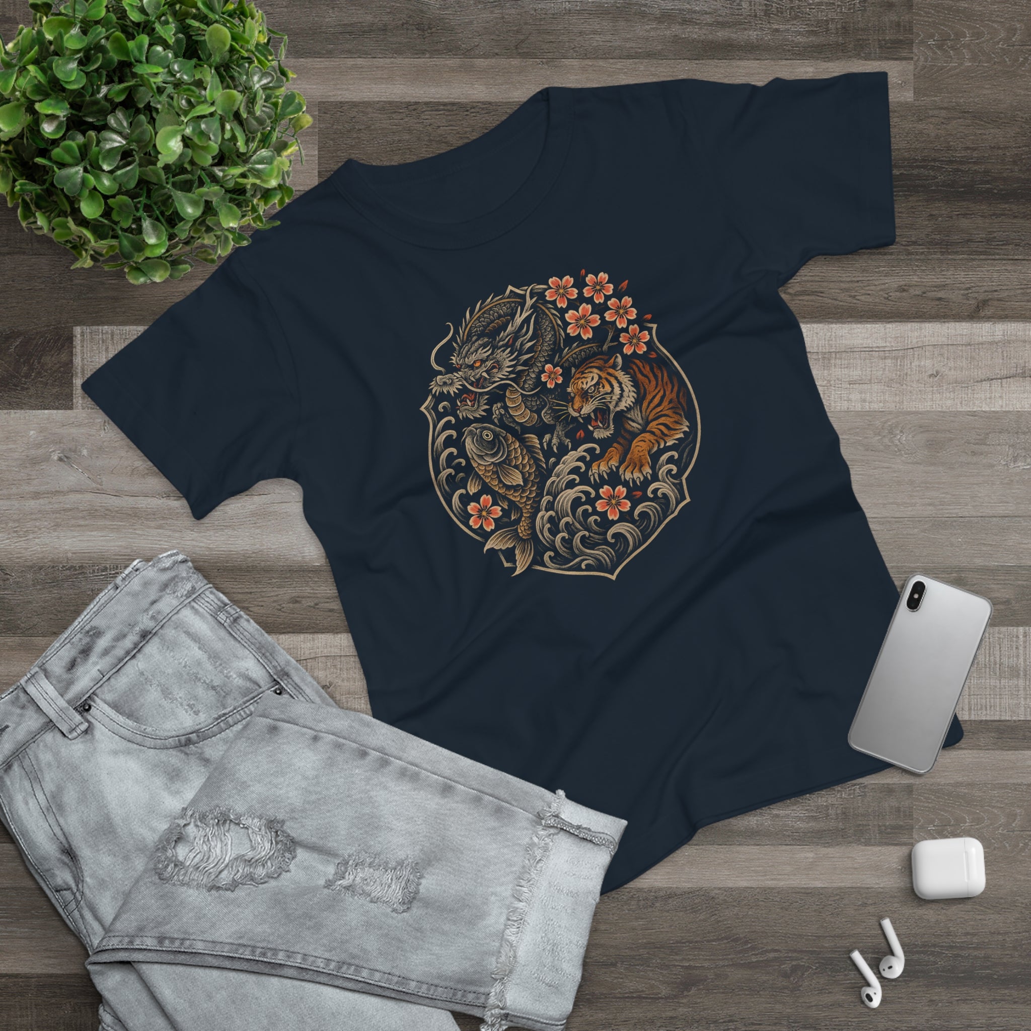 Nature-Inspired Tee, Frontprint, Women's T-Shirt