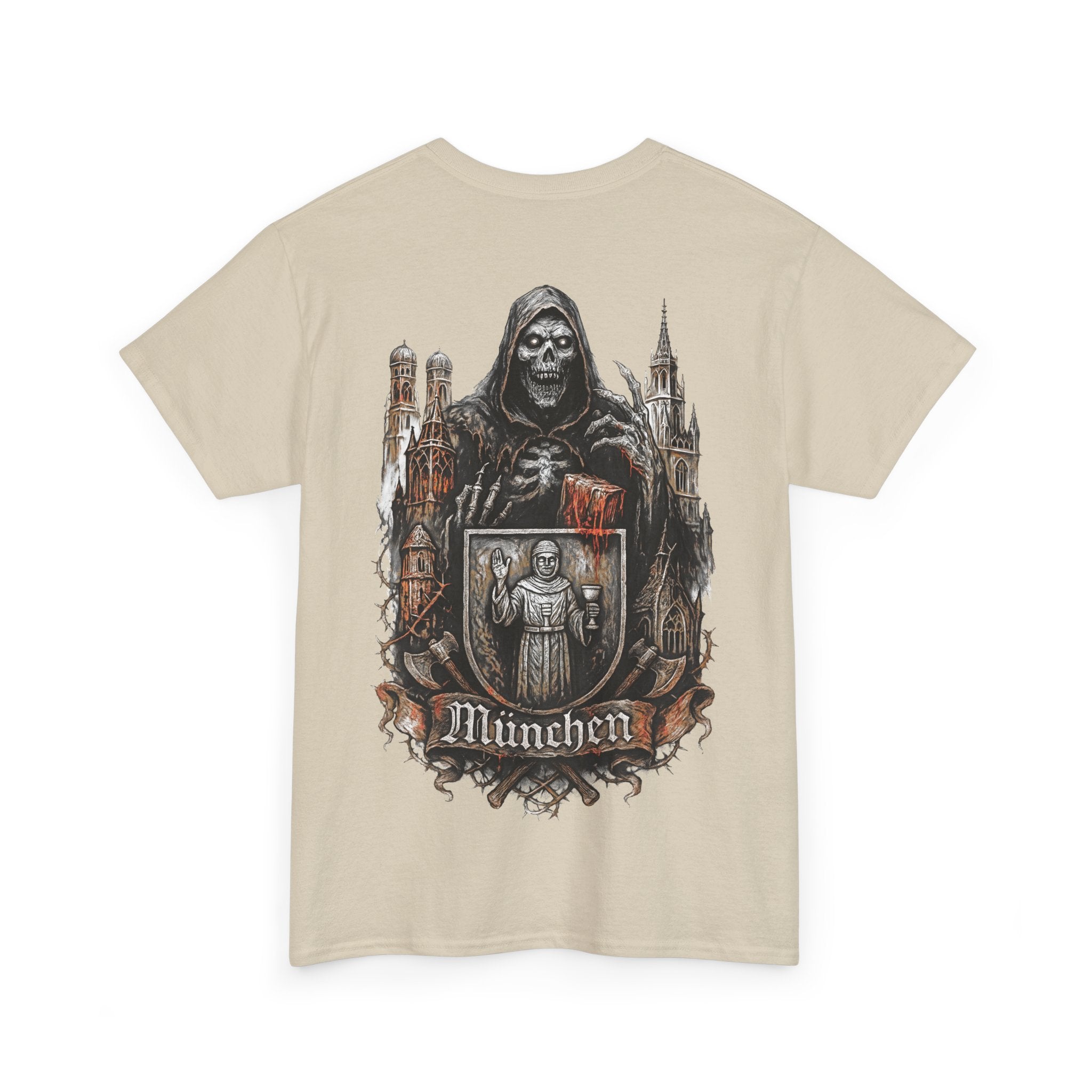 München Night Crew: Front-/Backprint, Unisex T-Shirt **Grimwater-Edition**