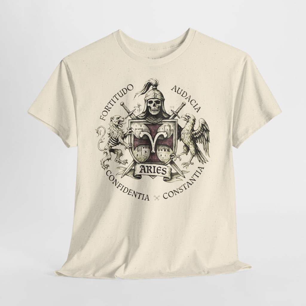 Widder: Frontprint, Unisex T-Shirt **Grimwater-Edition** Sternzeichen Astrologie (Aries)