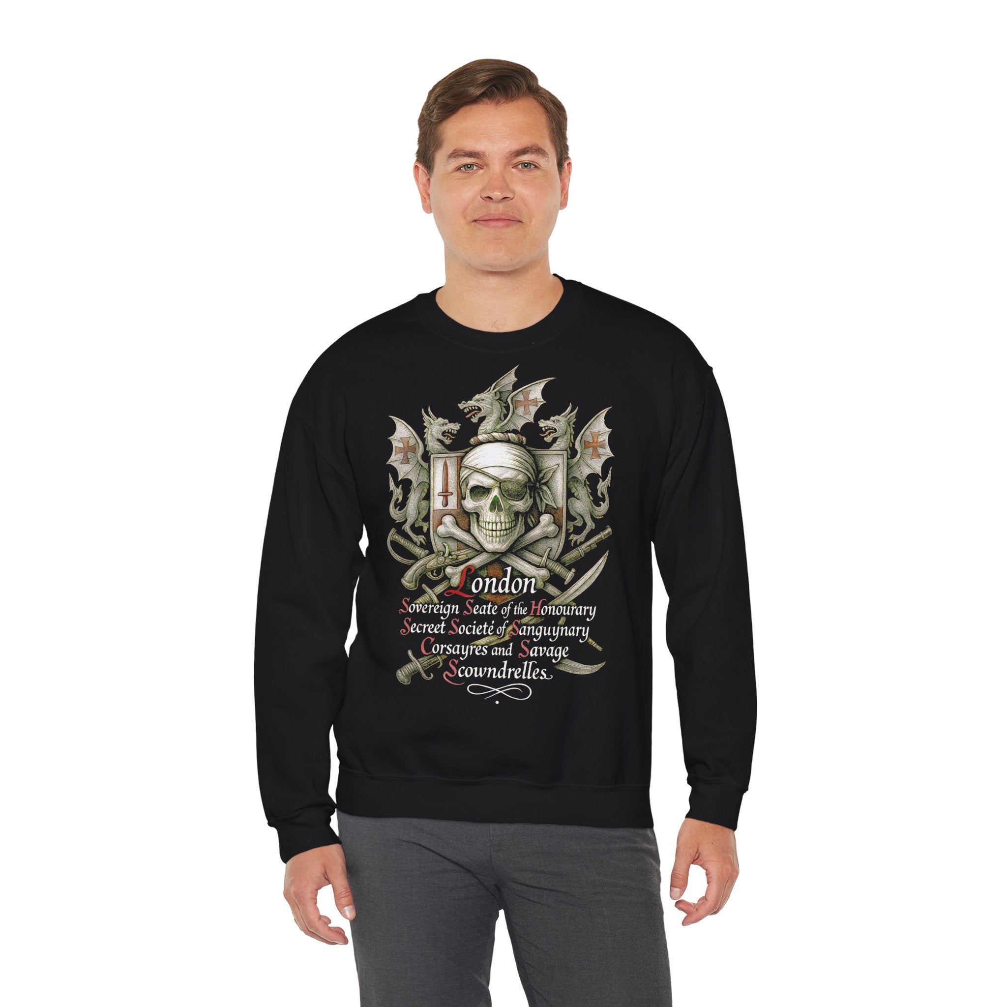 London:, Frontprint, Unisex Sweatshirt **Grimwater-Edition**