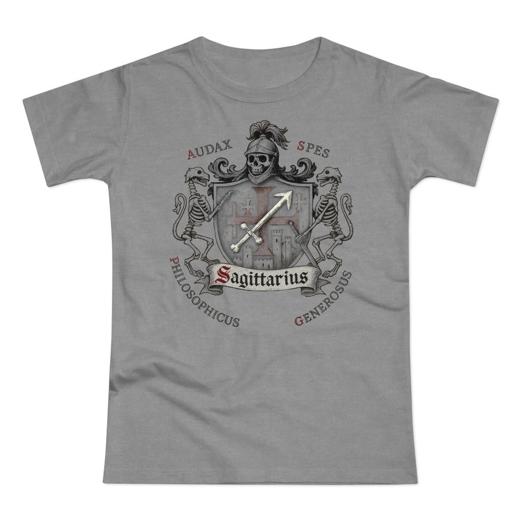 Schütze: Frontprint, Womens' T-Shirt **Grimwater Edition** Sternzeichen Astrologie (Sagittarius)