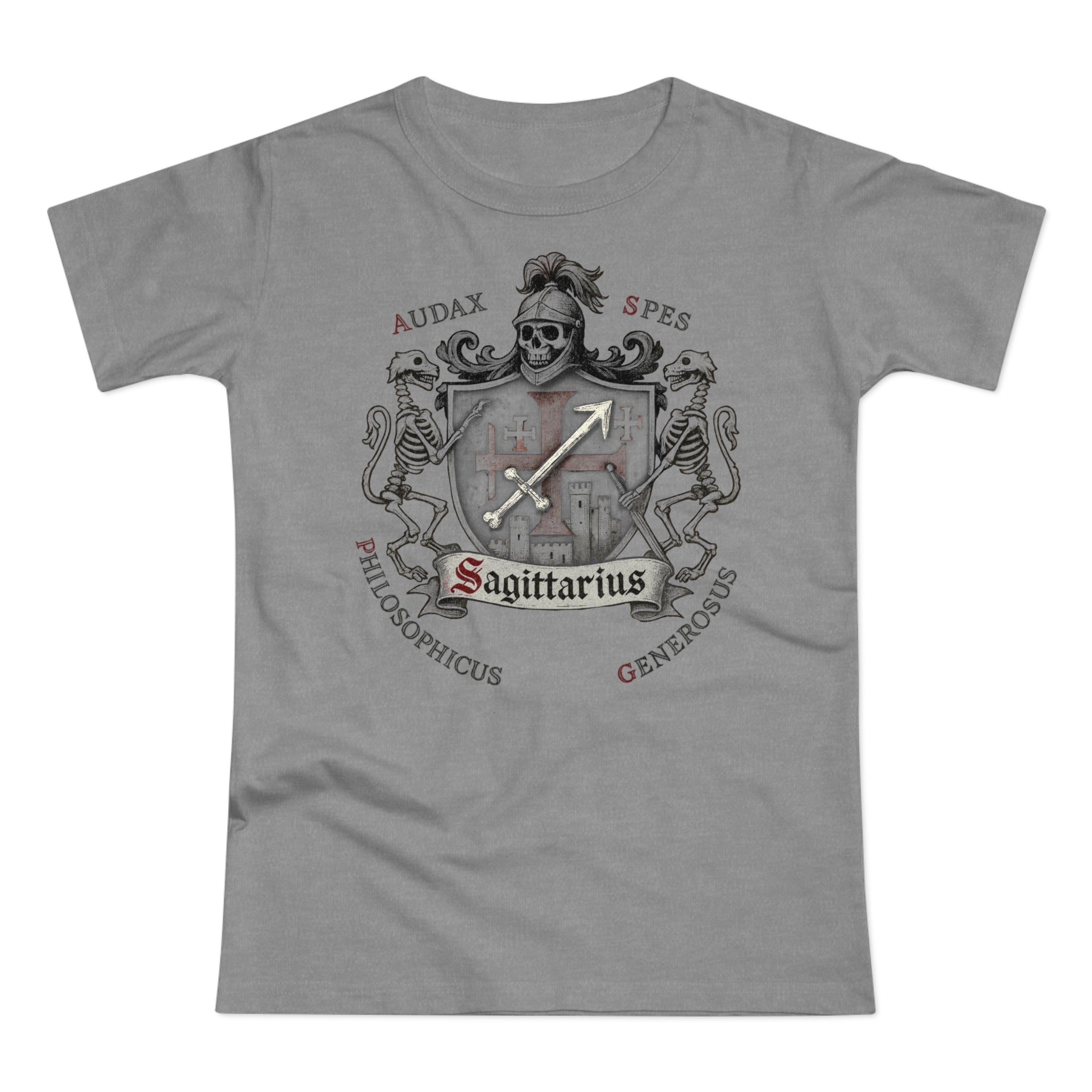 Schütze: Frontprint, Womens' T-Shirt **Grimwater Edition** Sternzeichen Astrologie (Sagittarius)