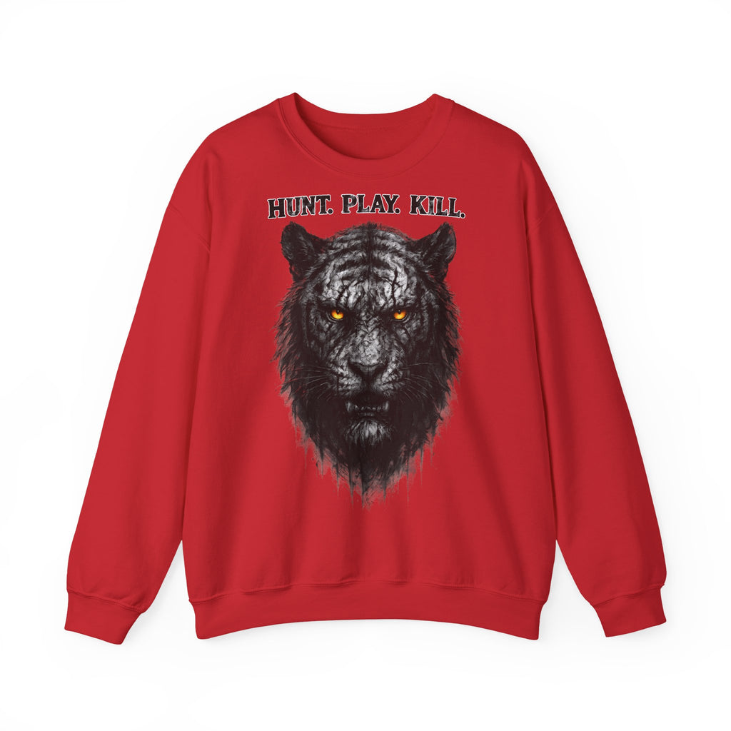 Tiger - Hunt. Play. Kill: Animals-Collection, Frontprint, Unisex Sweatshirt