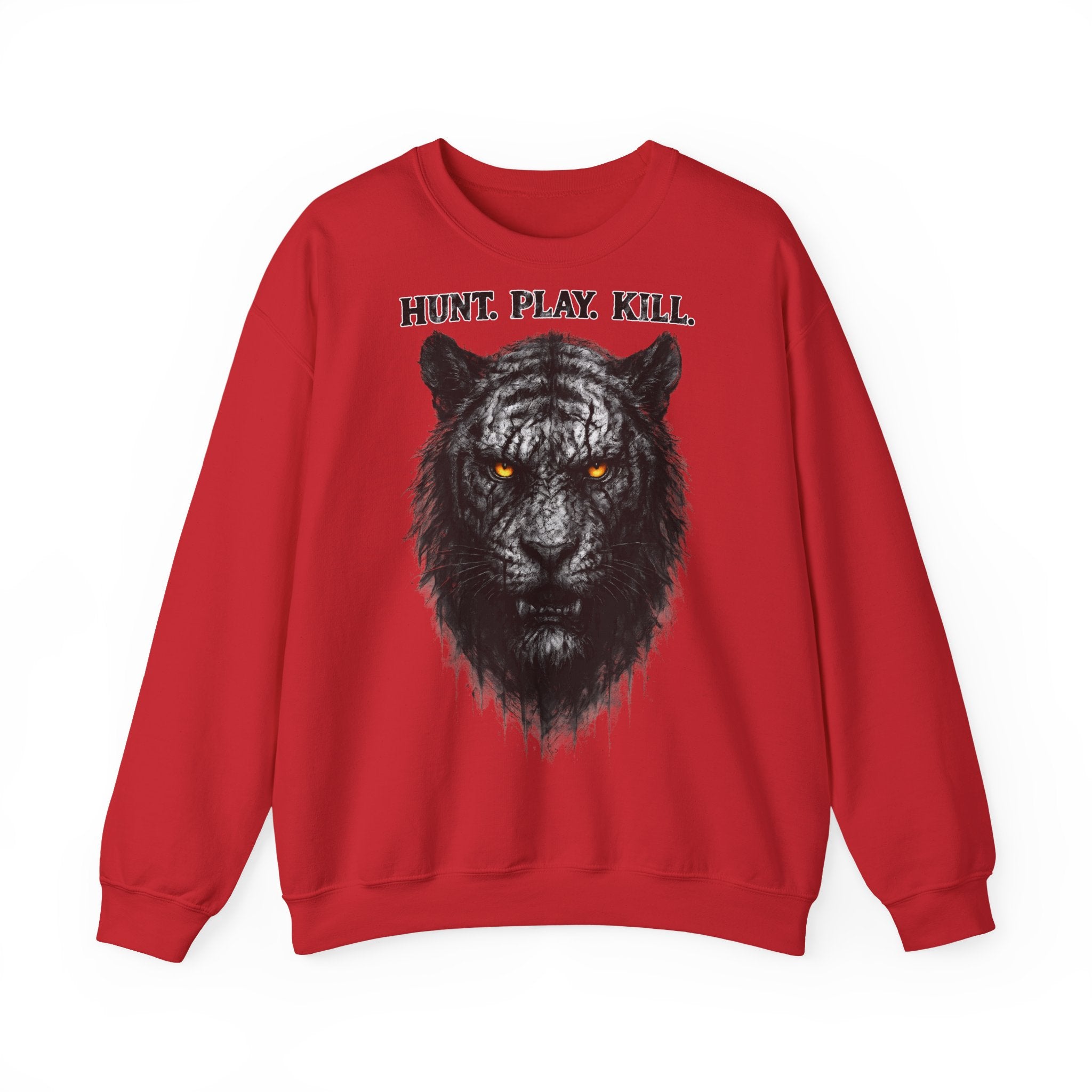 Tiger - Hunt. Play. Kill: Animals-Collection, Frontprint, Unisex Sweatshirt