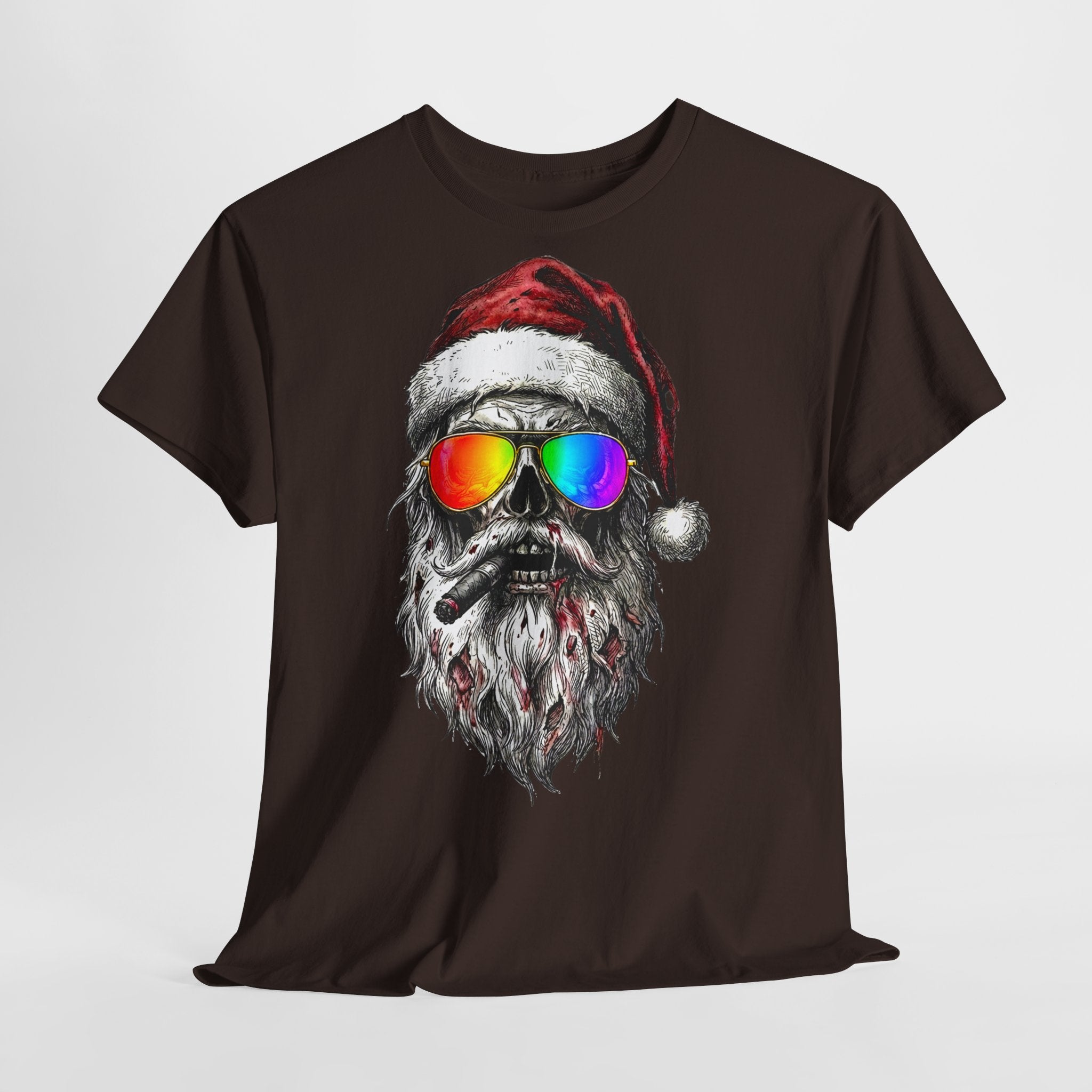Pilot-Santa: Unisex T‑Shirt with Rainbow Sunglasses