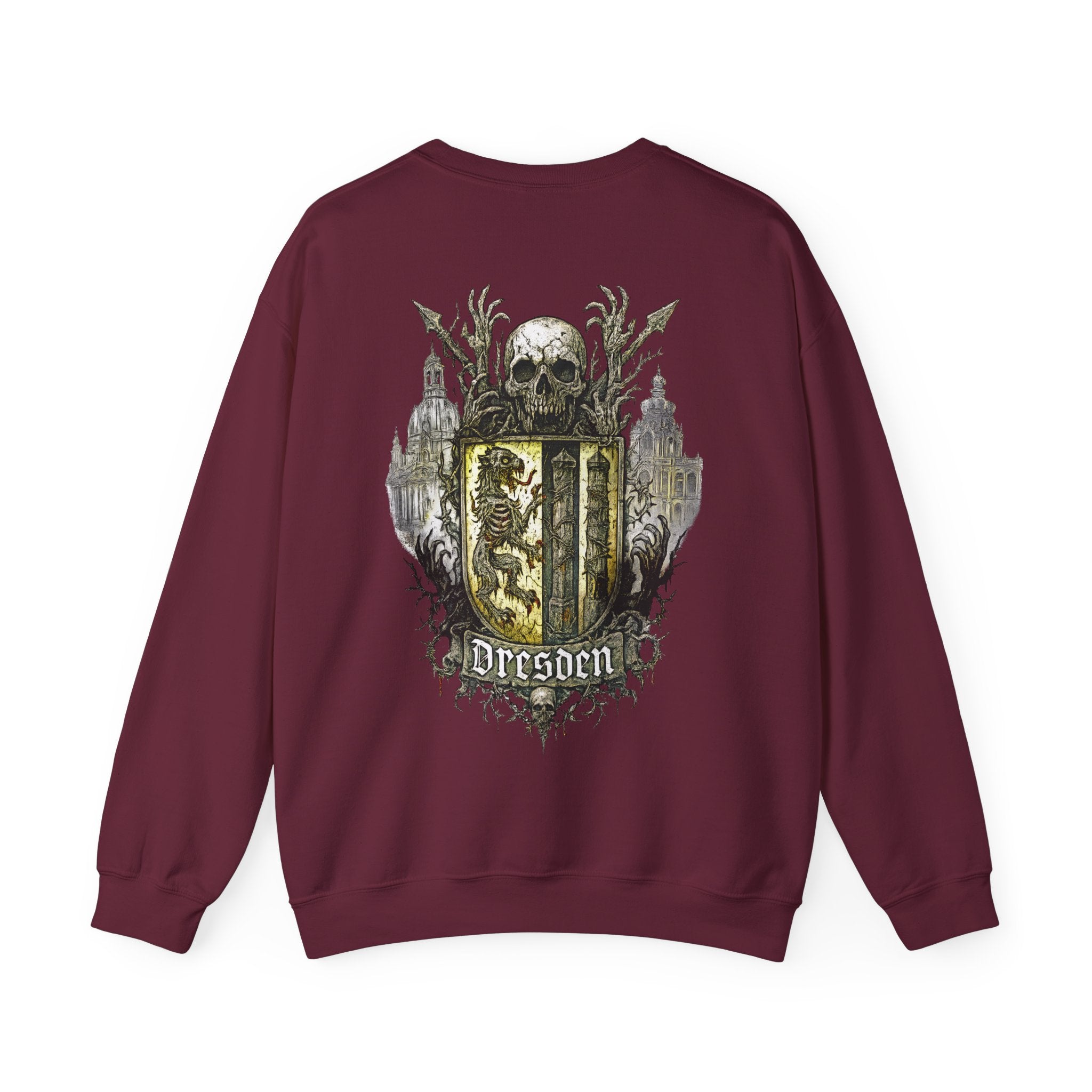 Dresden: Front-/Backprint, Unisex Sweatshirt **Grimwater-Edition**
