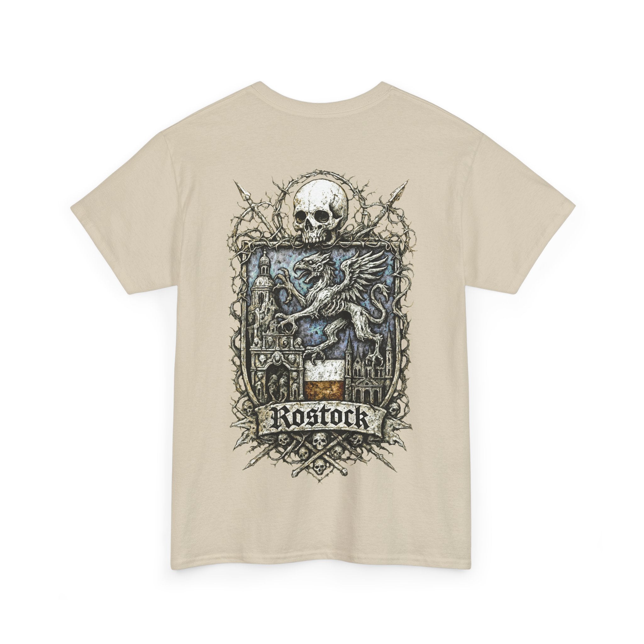Rostock: Front-/Backprint, Unisex T-Shirt **Grimwater-Edition**